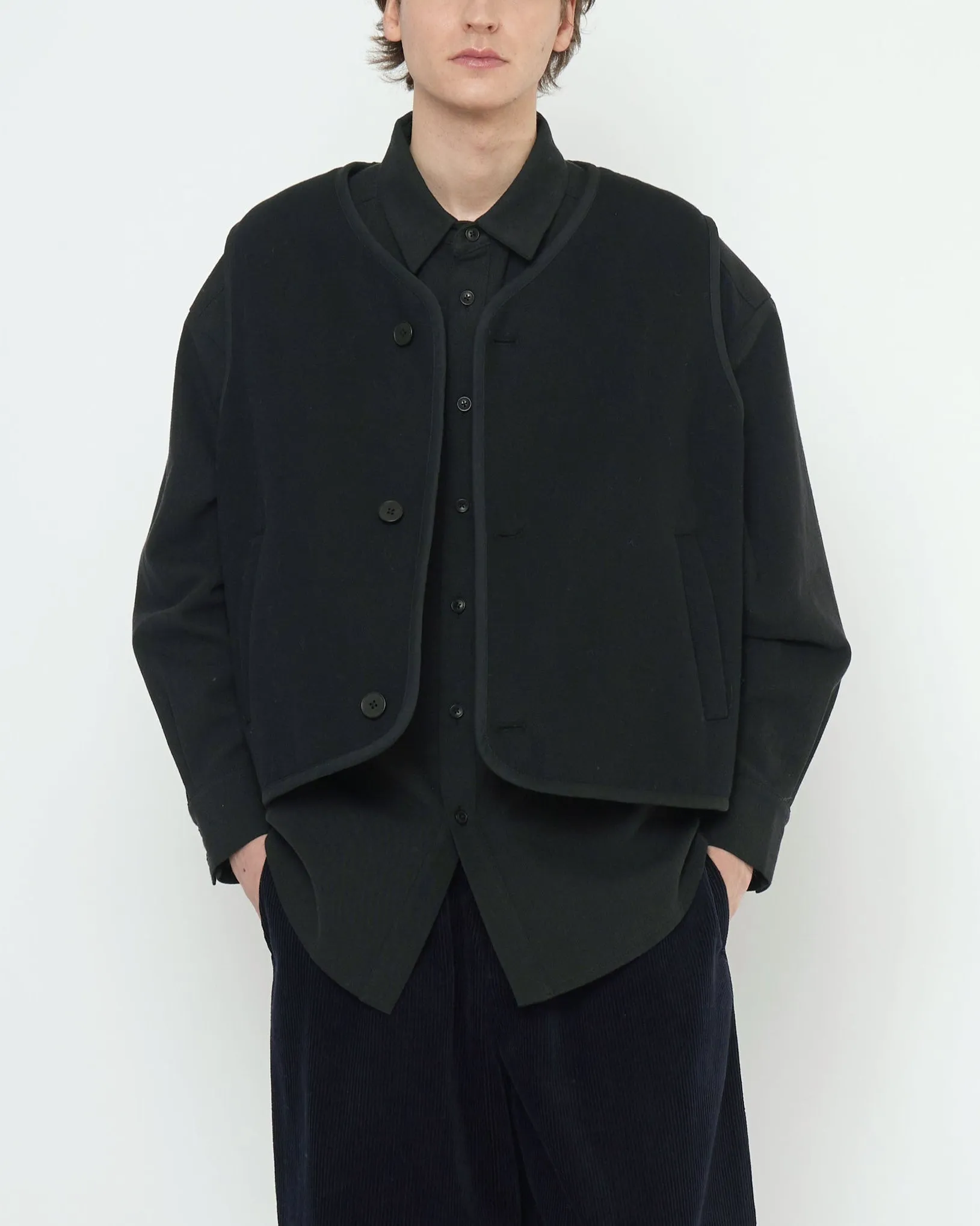 Double Faced Canvas Vest - FW25 - Black sold by 7115 by Szeki product image thumbnail 4