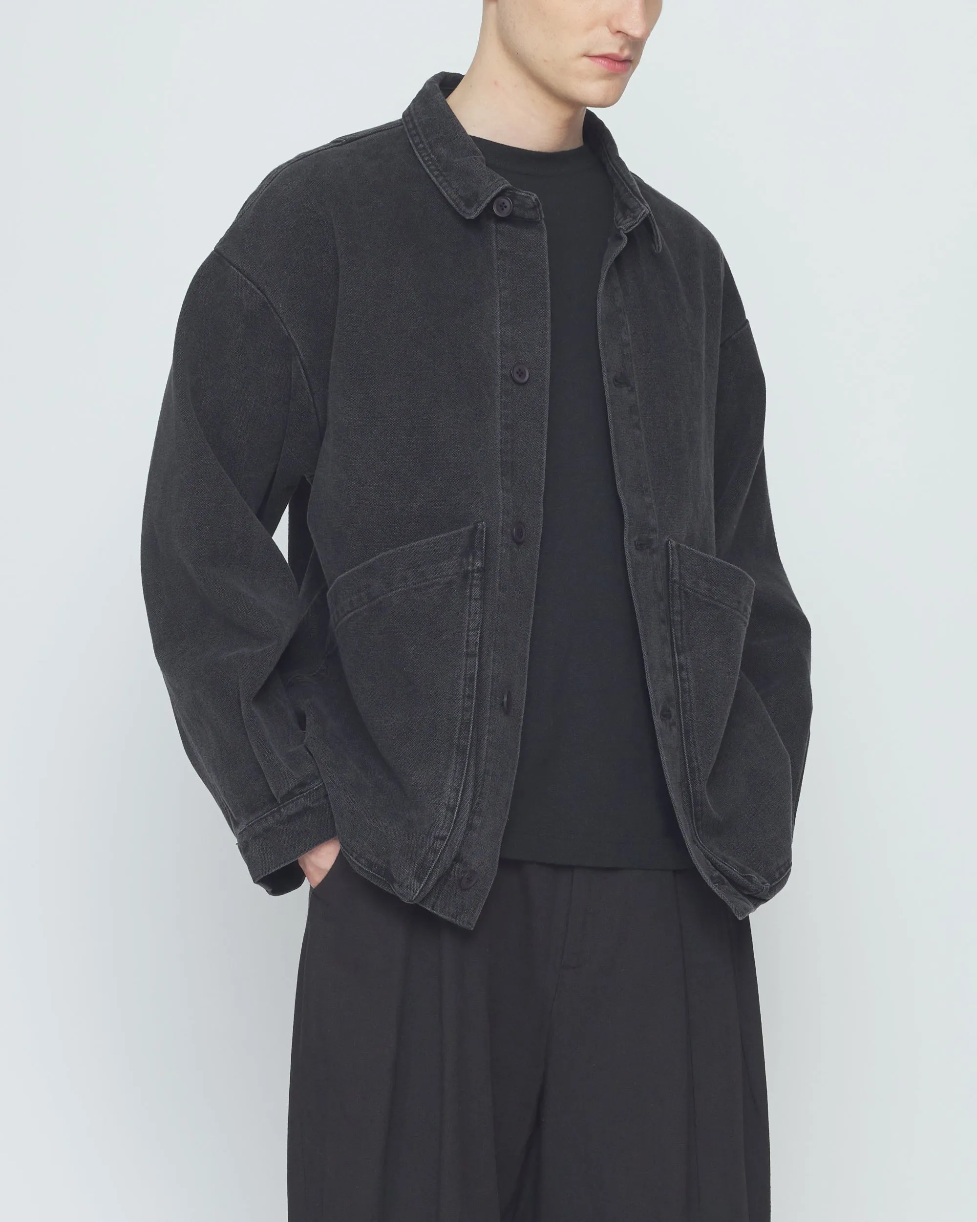 Signature Panel Pockets Shirt Jacket - Fall Edition - Washed Black sold by 7115 by Szeki product image thumbnail 5