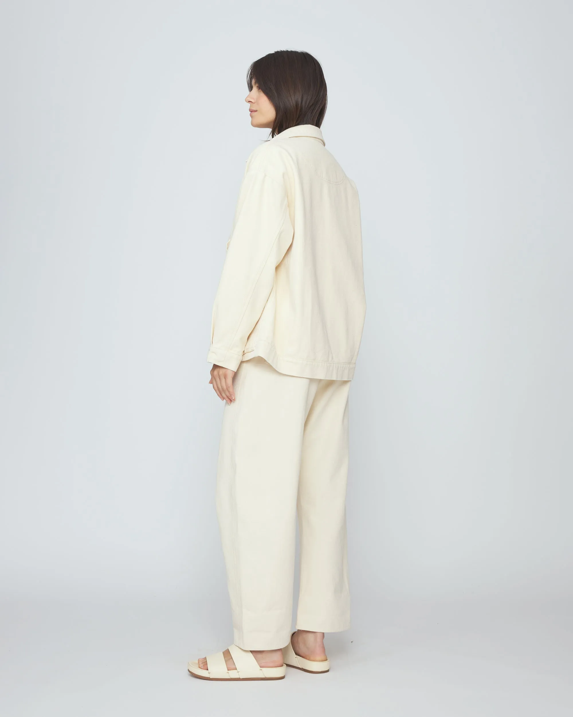 Signature Panel Pockets Shirt Jacket - Fall Edition - Antique White sold by 7115 by Szeki product image thumbnail 2