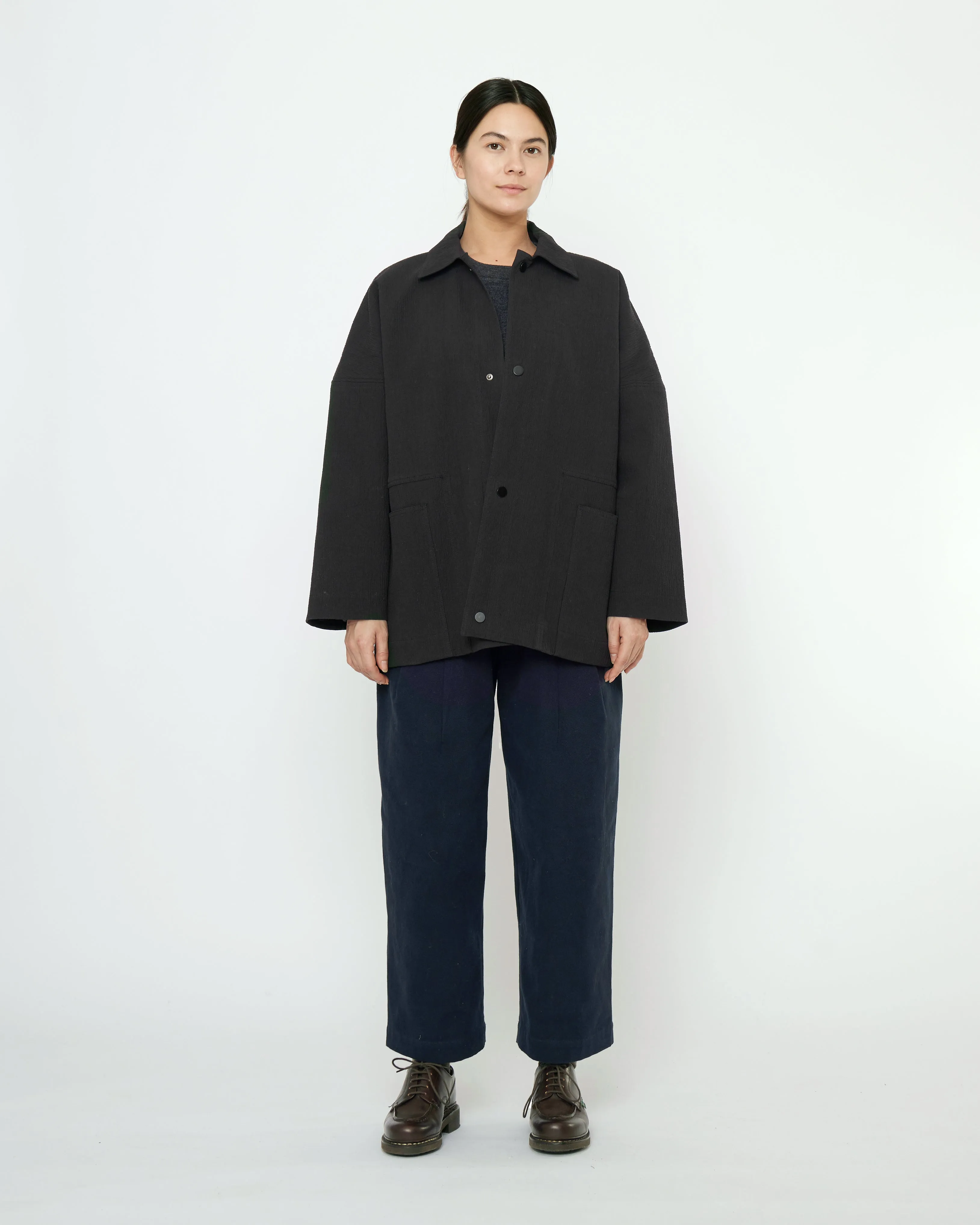Pockets Shirt Jacket - FW25 - Black sold by 7115 by Szeki