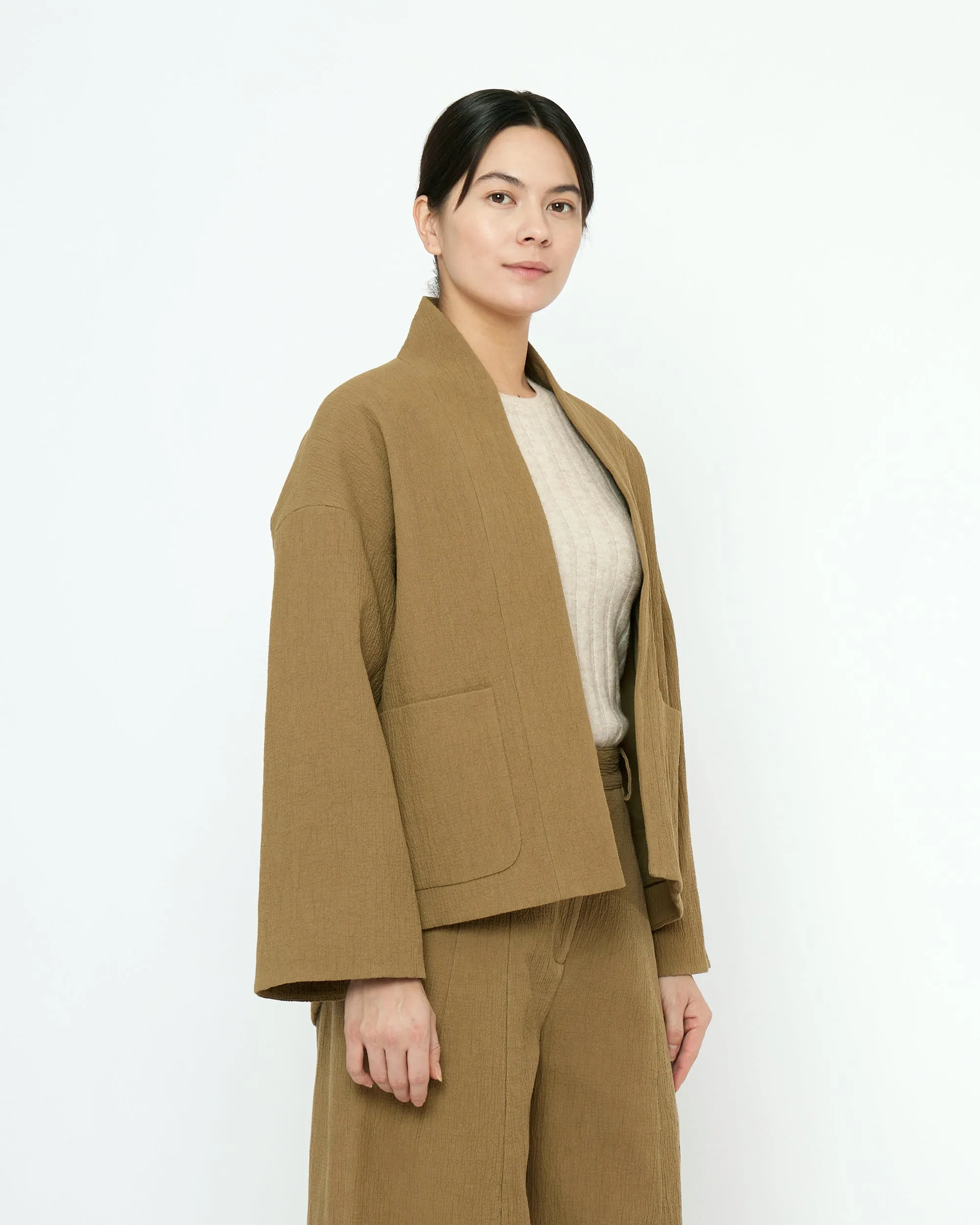 Textured Pockets Blazer - FW25 - Kelp sold by 7115 by Szeki product image thumbnail 2