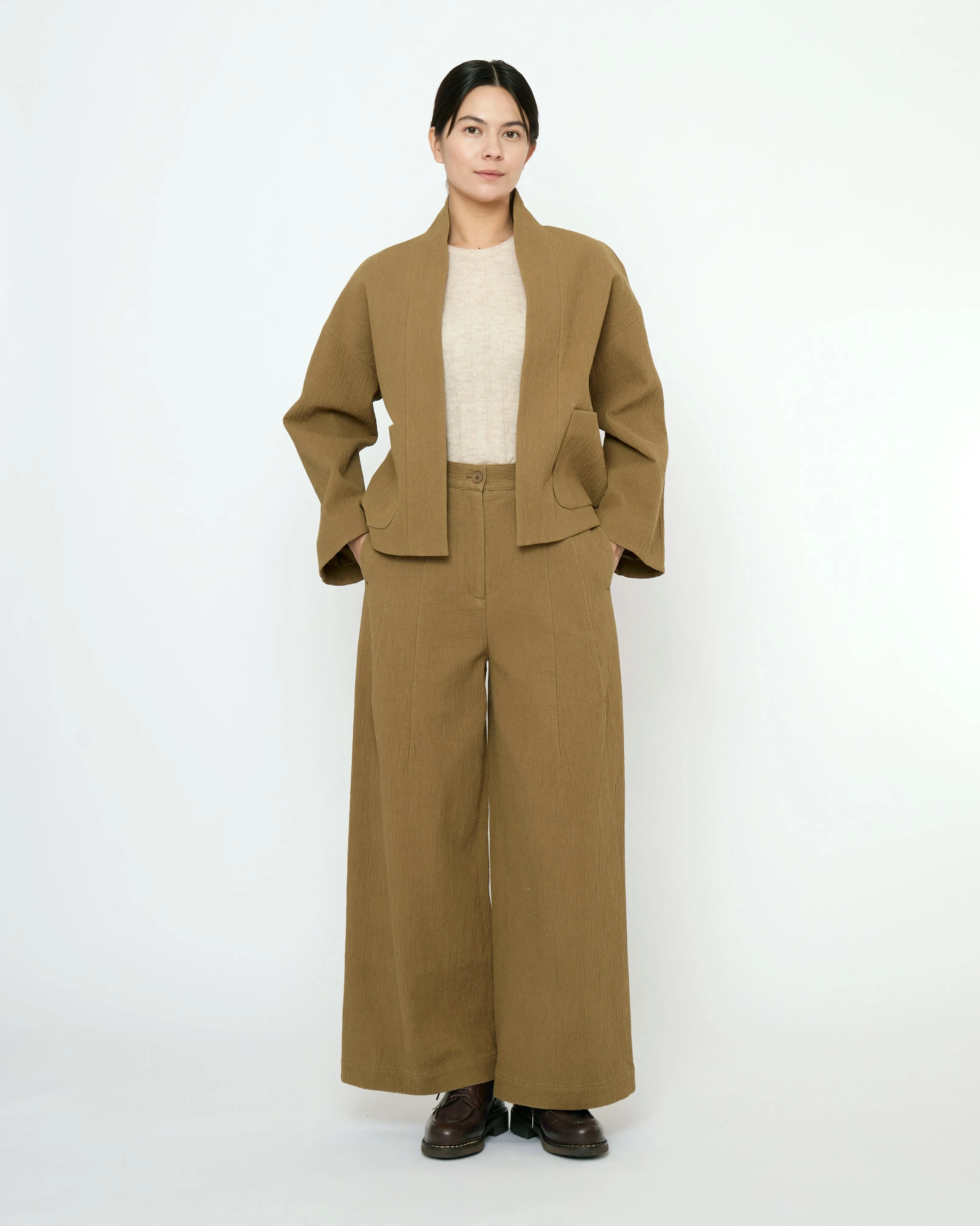 Textured Pockets Blazer - FW25 - Kelp sold by 7115 by Szeki product image thumbnail 4