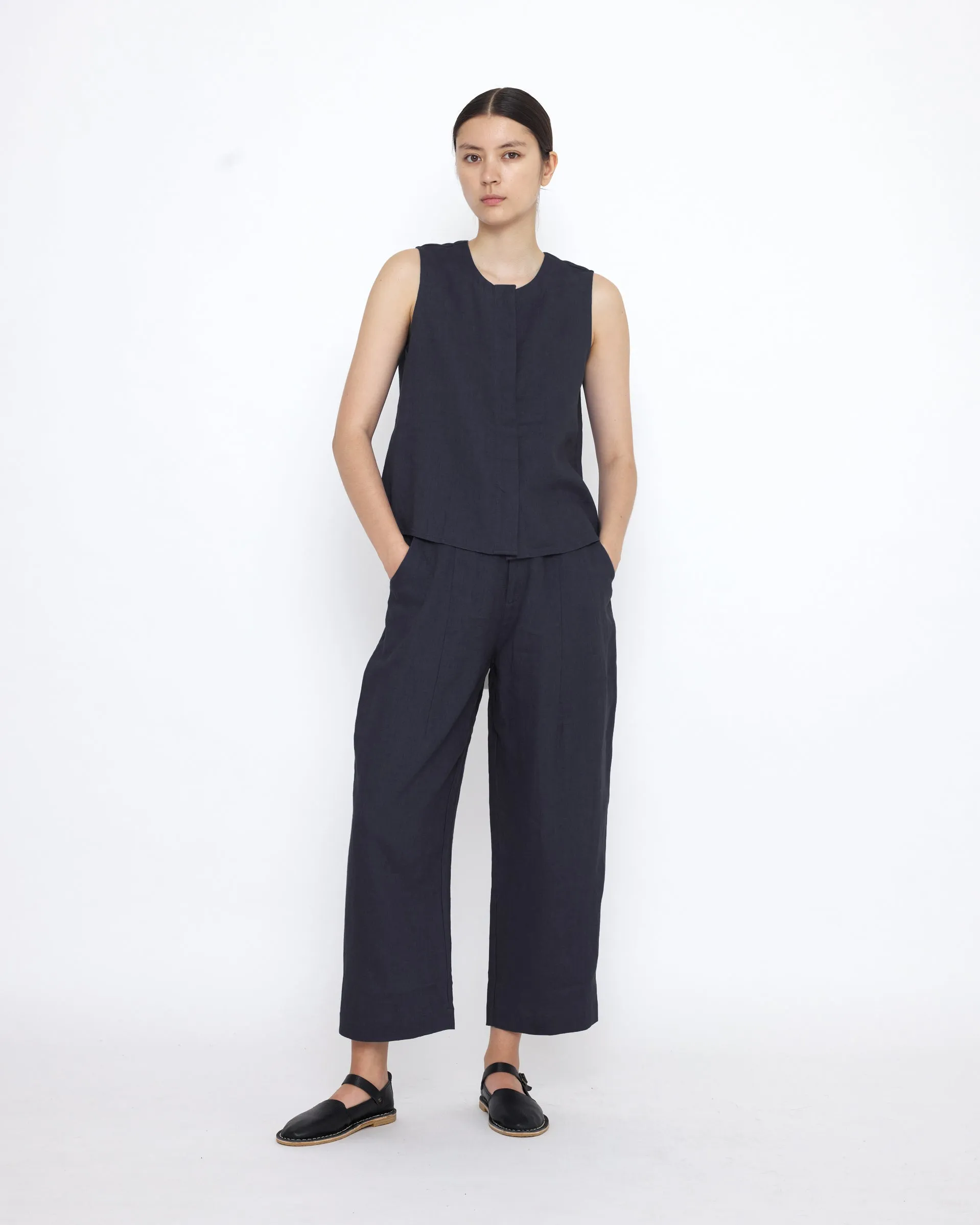 Linen Playtop - SS25 - Charcoal Blue sold by 7115 by Szeki product image thumbnail 4
