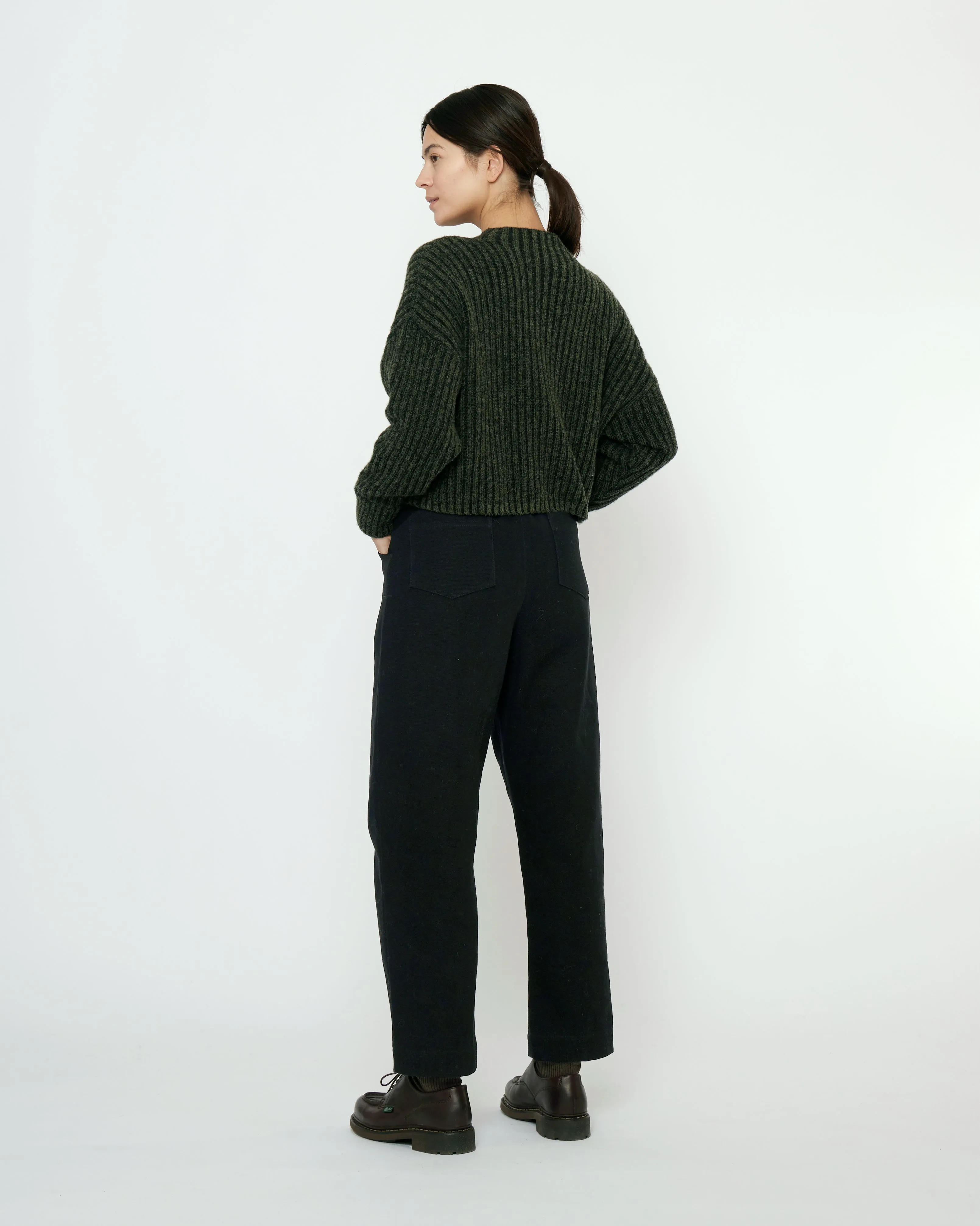 Striped Ribbed Mockneck - FW25 - Gray Black sold by 7115 by Szeki product image thumbnail 3