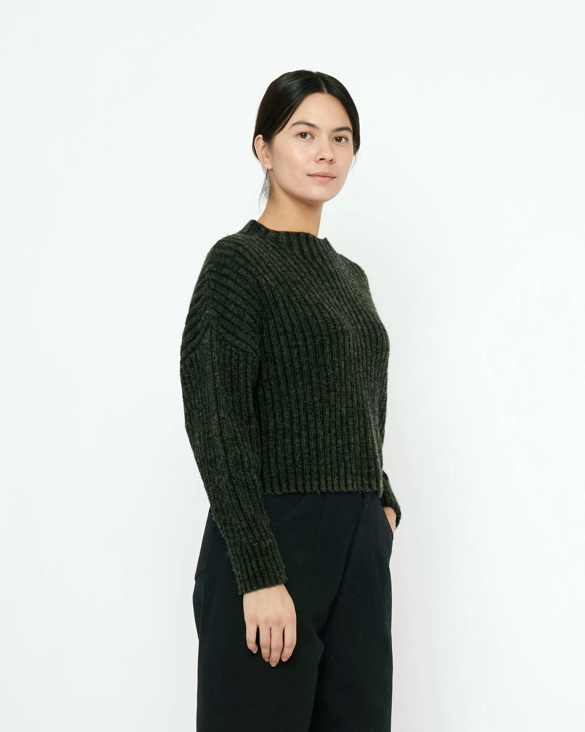 Striped Ribbed Mockneck - FW25 - Gray Black sold by 7115 by Szeki product image thumbnail 2