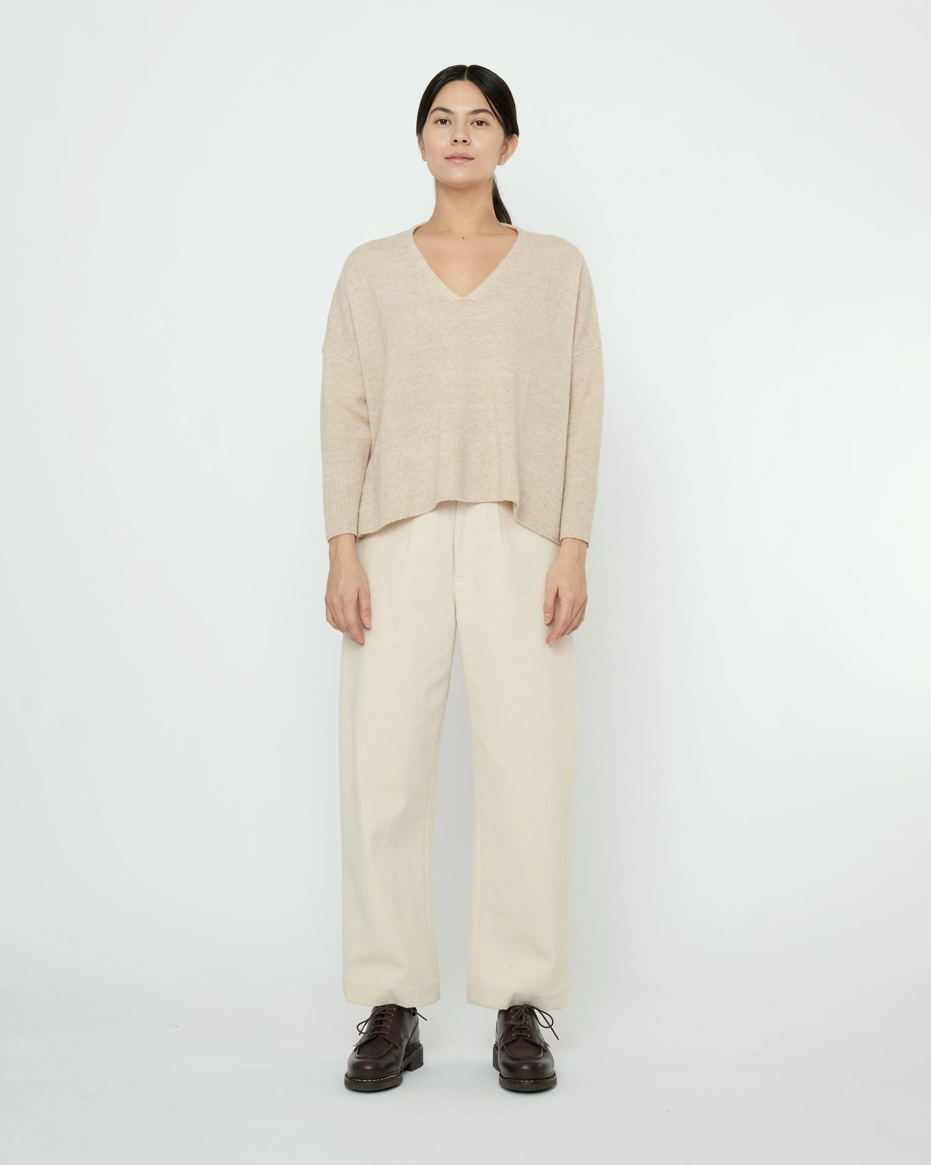 V-Neck Sweater - FW25 - Sand Beige sold by 7115 by Szeki product image thumbnail 4