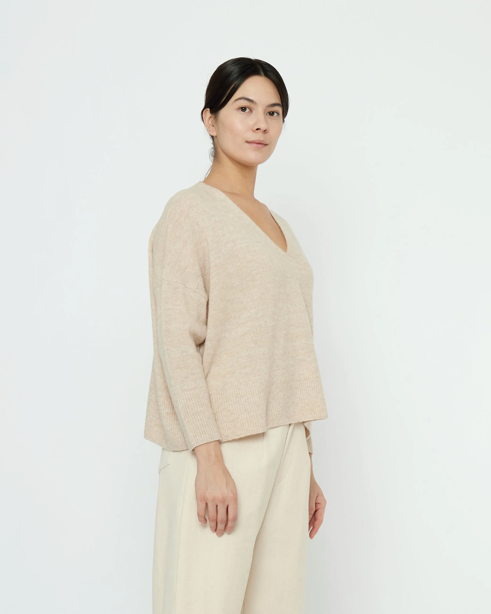 V-Neck Sweater - FW25 - Sand Beige sold by 7115 by Szeki product image thumbnail 2