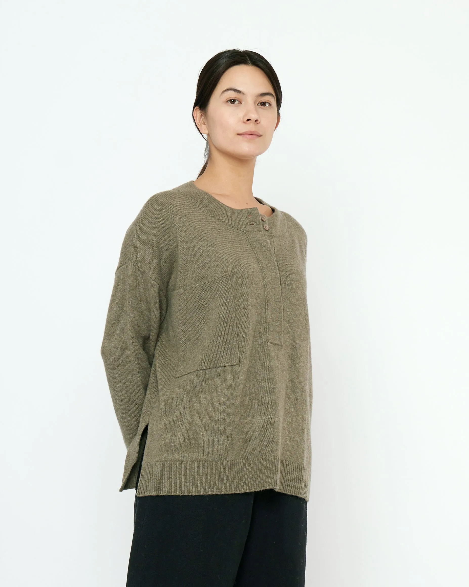 Relaxed Pocket Sweater- FW25 - Sage Gray sold by 7115 by Szeki product image thumbnail 3