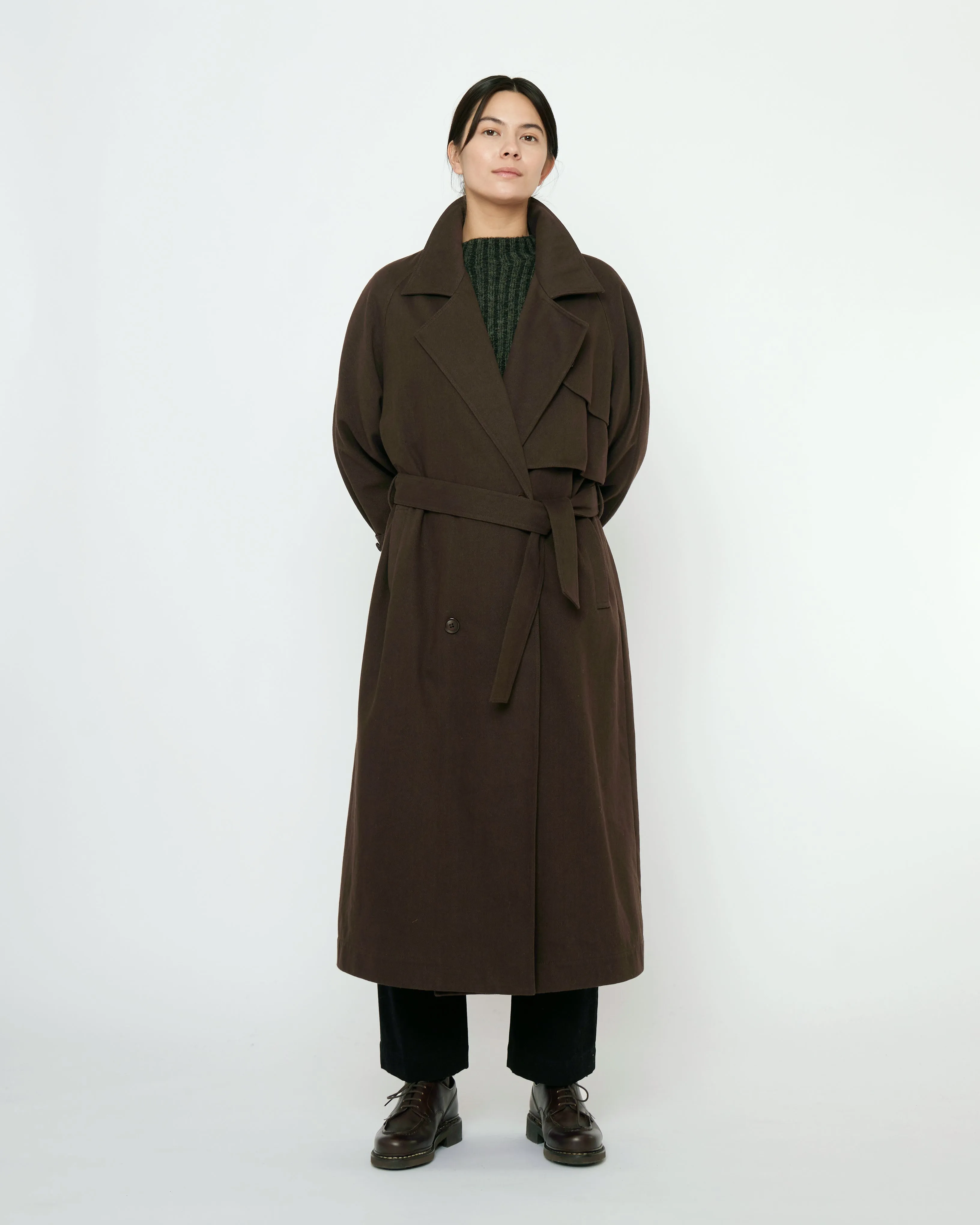 Fall Long Trench - FW25 - Molasses sold by 7115 by Szeki