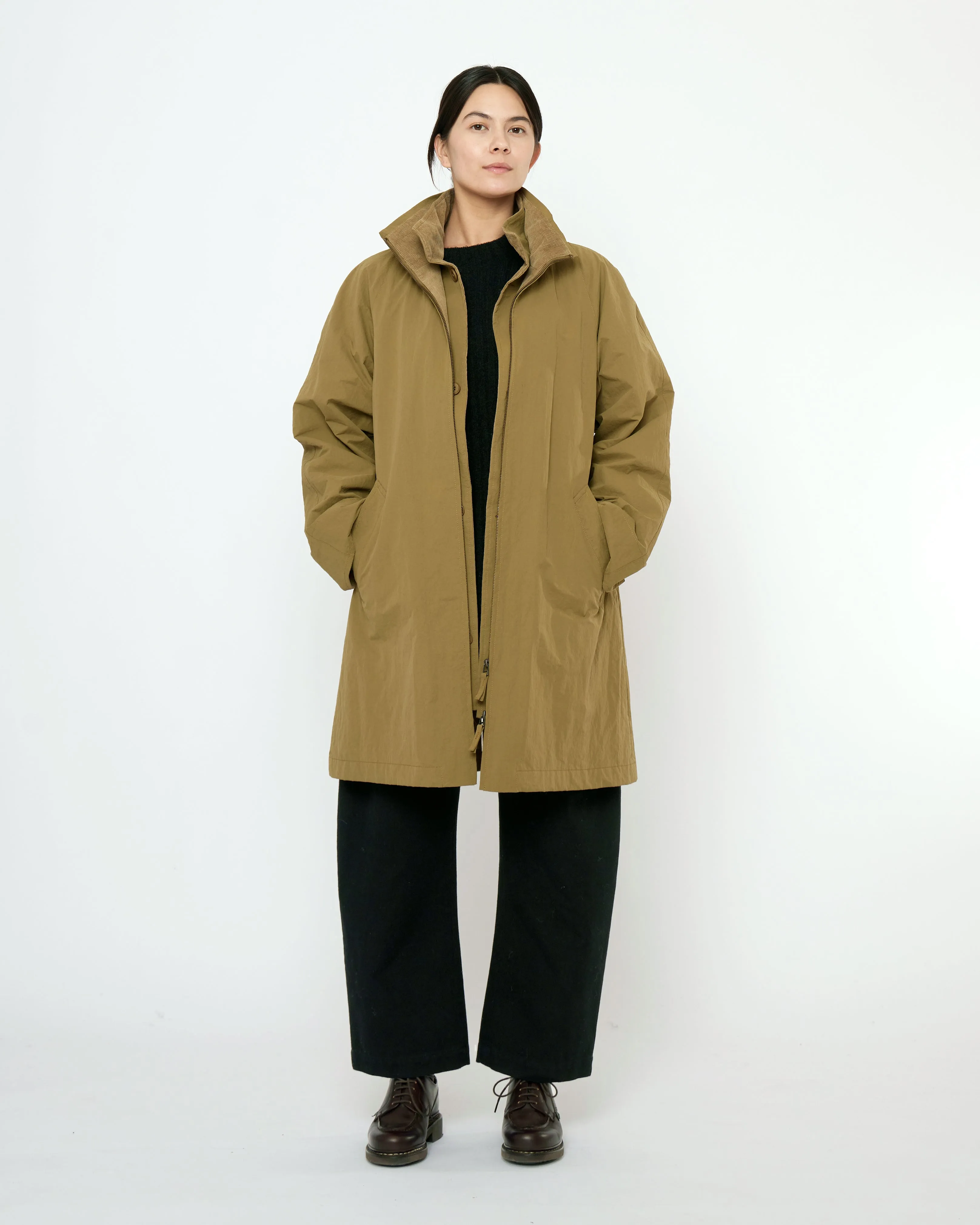 Double Collar Overcoat - FW25 - Kelp sold by 7115 by Szeki