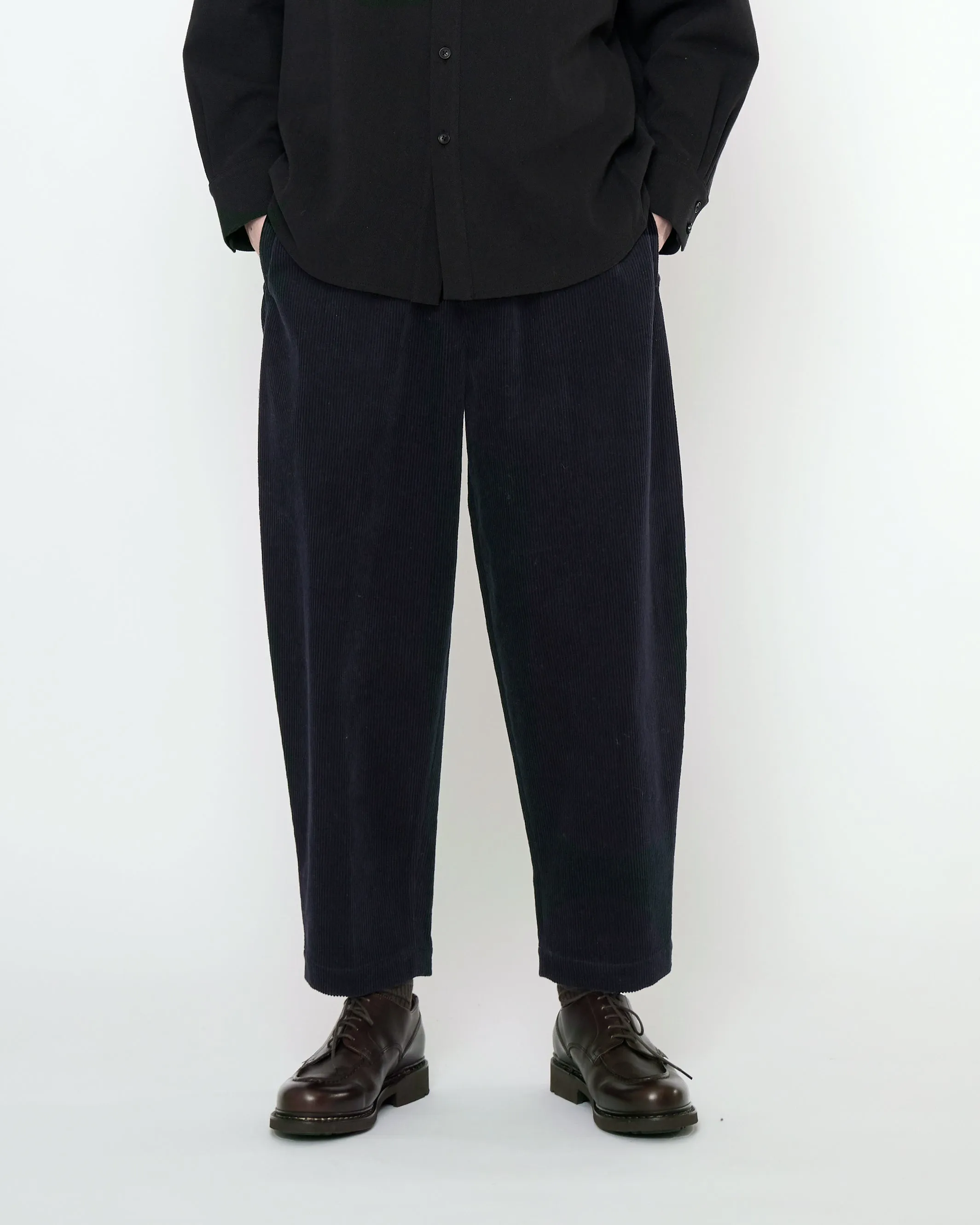 Corduroy Elastic Pull-Up Trouser - FW25 - Black sold by 7115 by Szeki