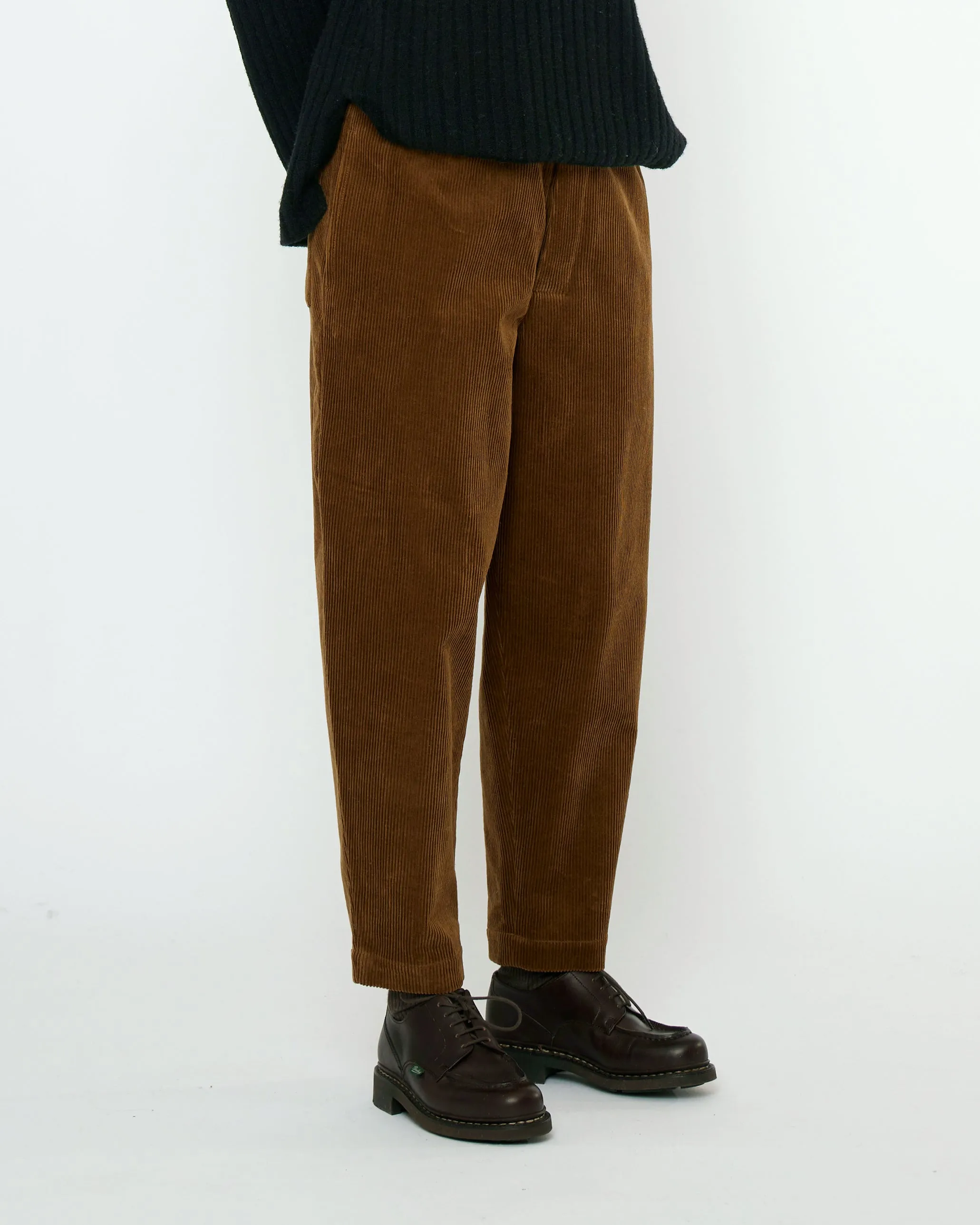 Corduroy Elastic Pull-Up Trouser - FW25 - Sepia Brown sold by 7115 by Szeki product image thumbnail 3