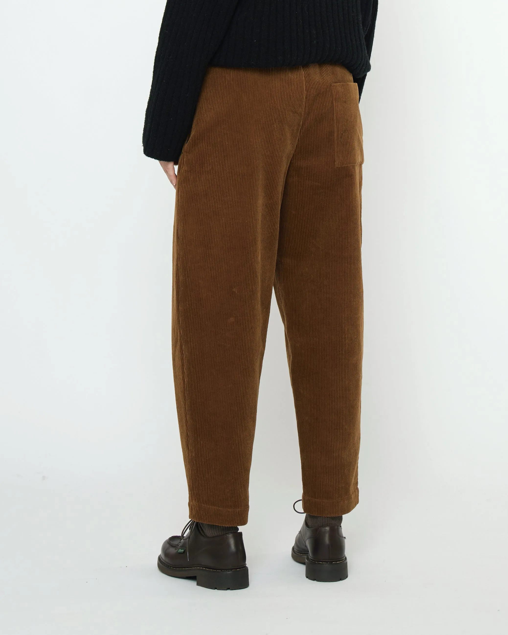 Corduroy Elastic Pull-Up Trouser - FW25 - Sepia Brown sold by 7115 by Szeki product image thumbnail 5