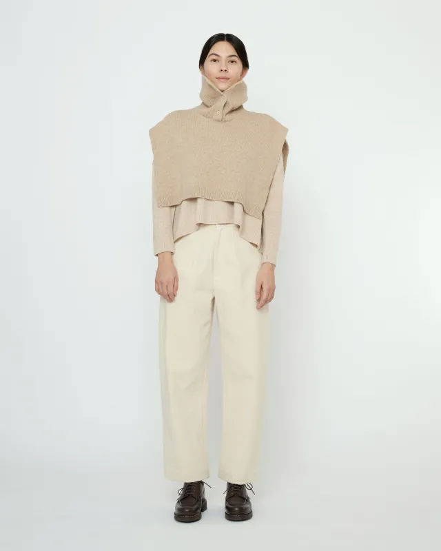Knit Turtleneck Vest - FW25 - Almond made by 7115 by Szeki