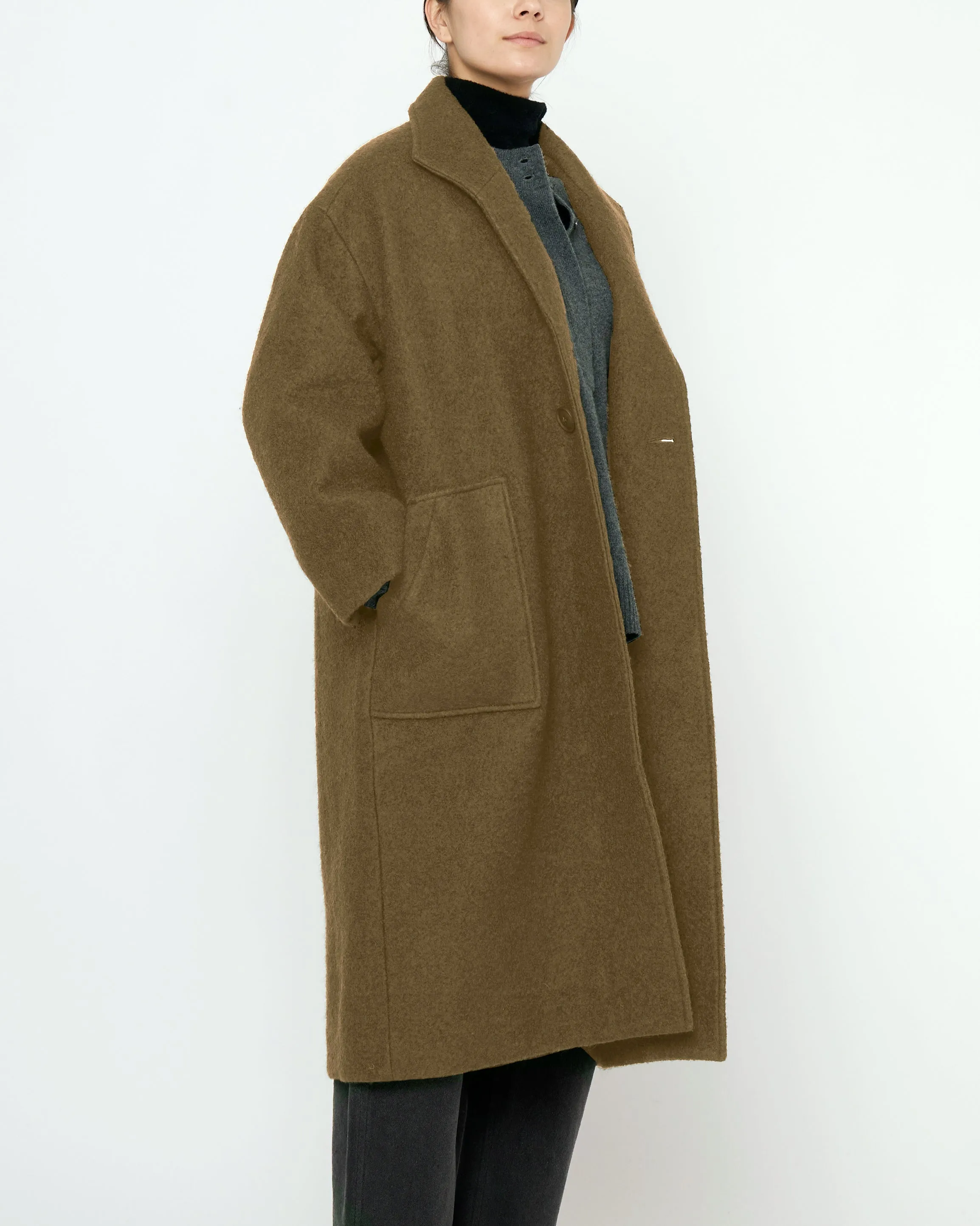 Fall Lapel Coat - FW25 - Kelp sold by 7115 by Szeki product image thumbnail 4