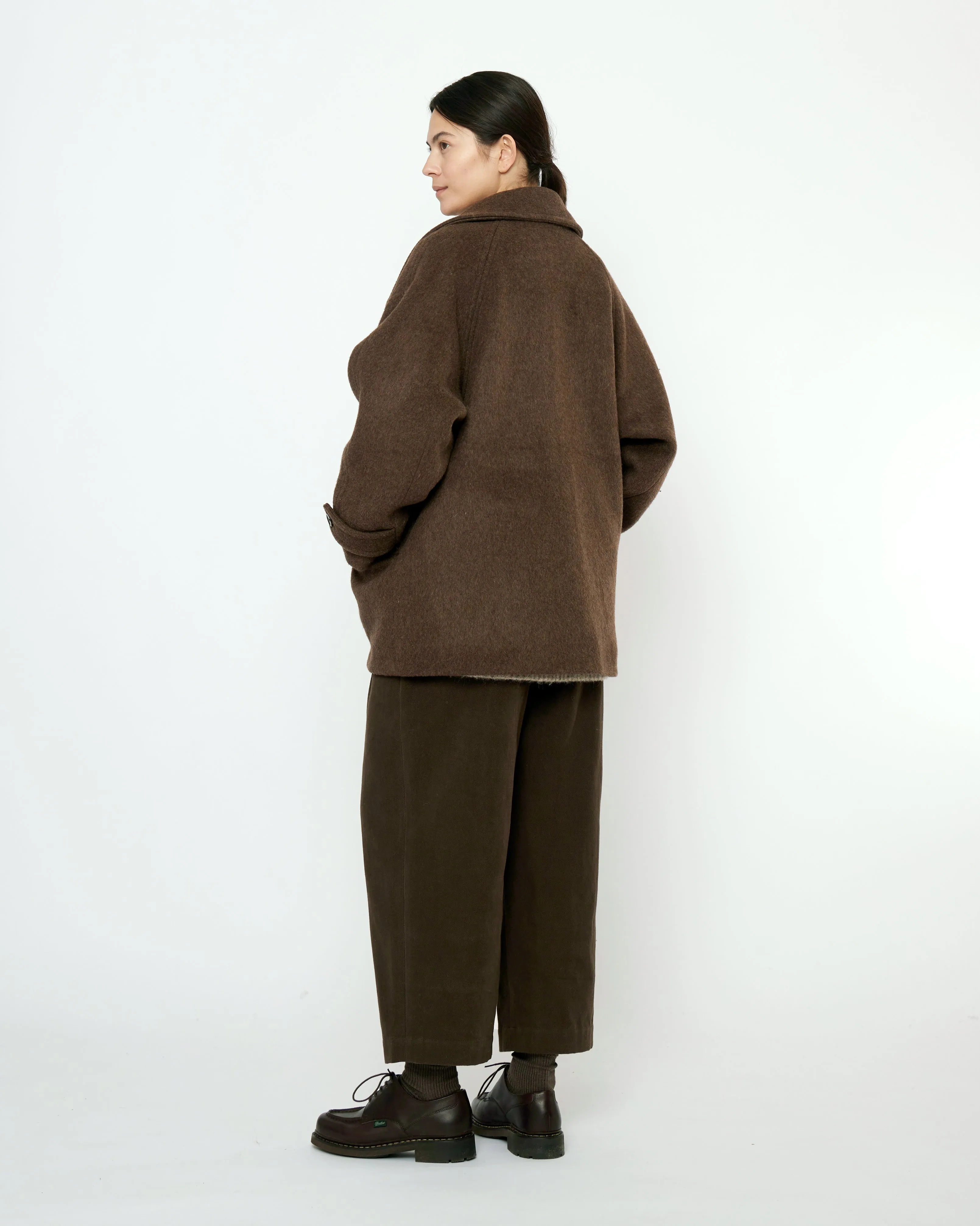 Double Breasted Short Wool Coat - FW25 - Walnut sold by 7115 by Szeki product image thumbnail 2