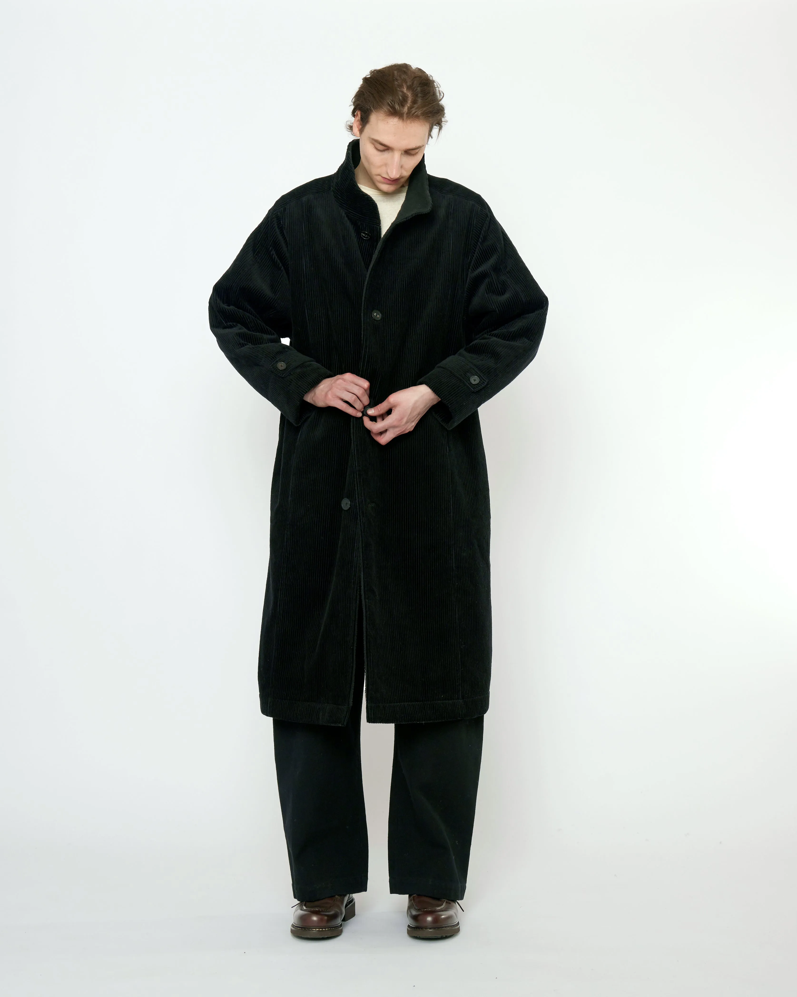 Padded Corduroy Fleece Coat - FW25 - Black sold by 7115 by Szeki product image thumbnail 5