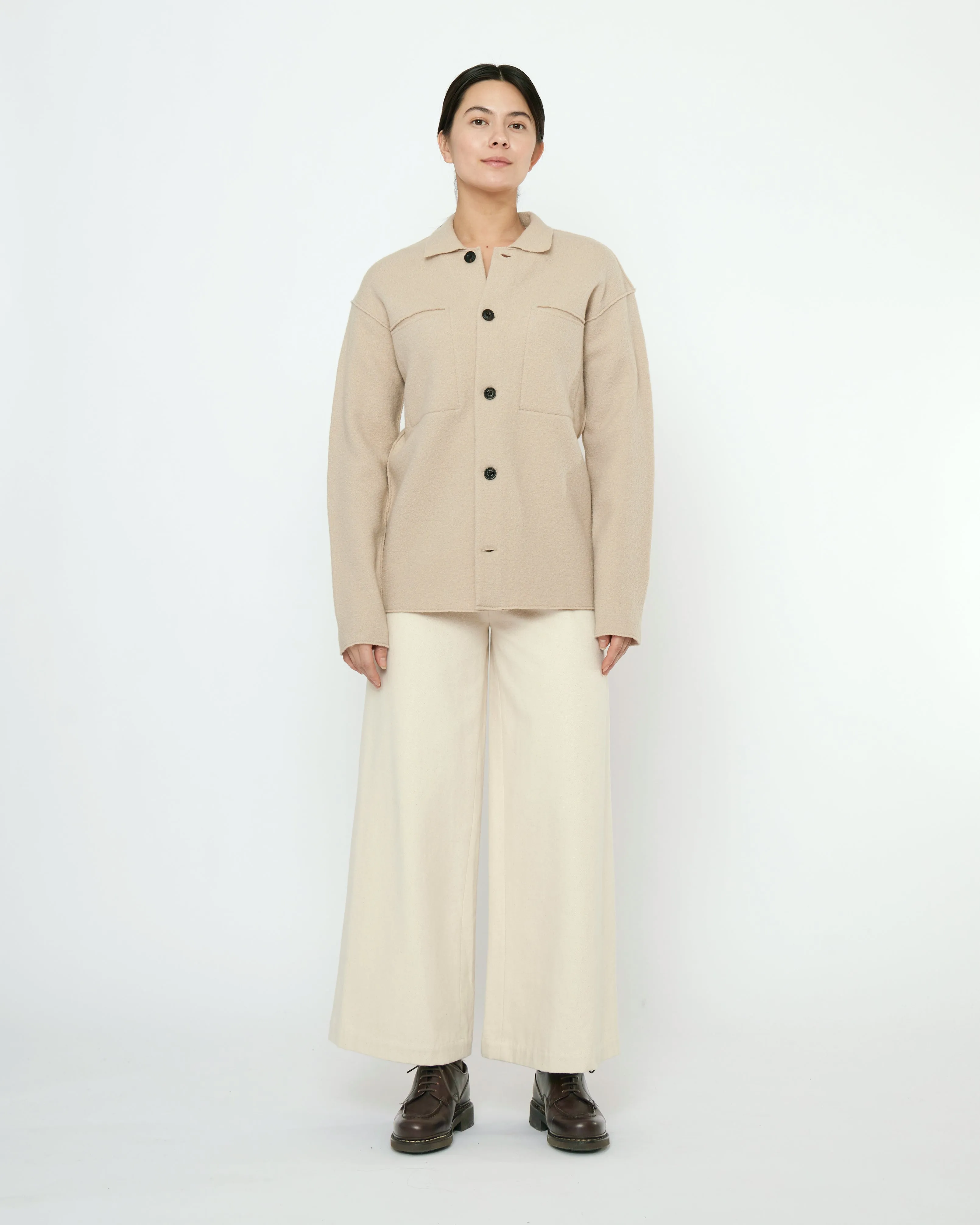 Boiled Wool Shirt Jacket - FW25 - Sand Beige sold by 7115 by Szeki product image thumbnail 3