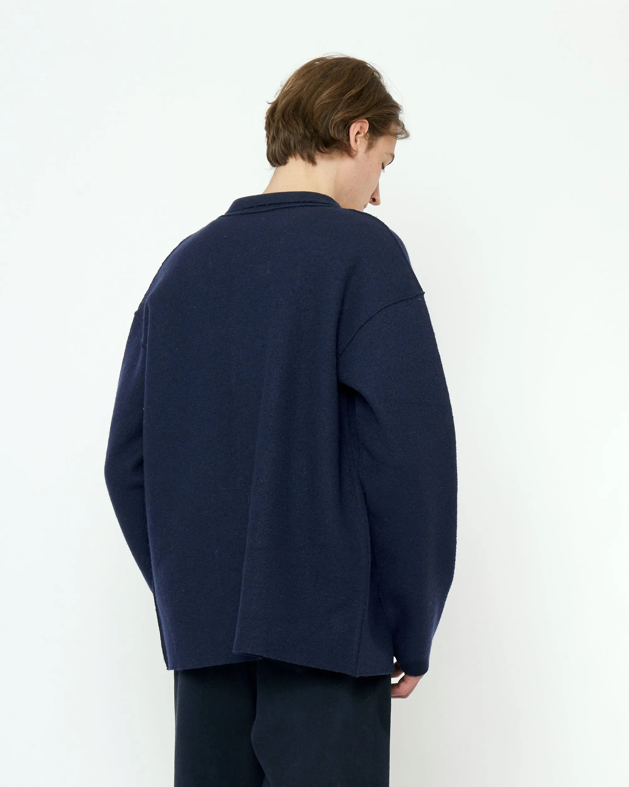 Boiled Wool Shirt Jacket - FW25 - Navy sold by 7115 by Szeki product image thumbnail 4