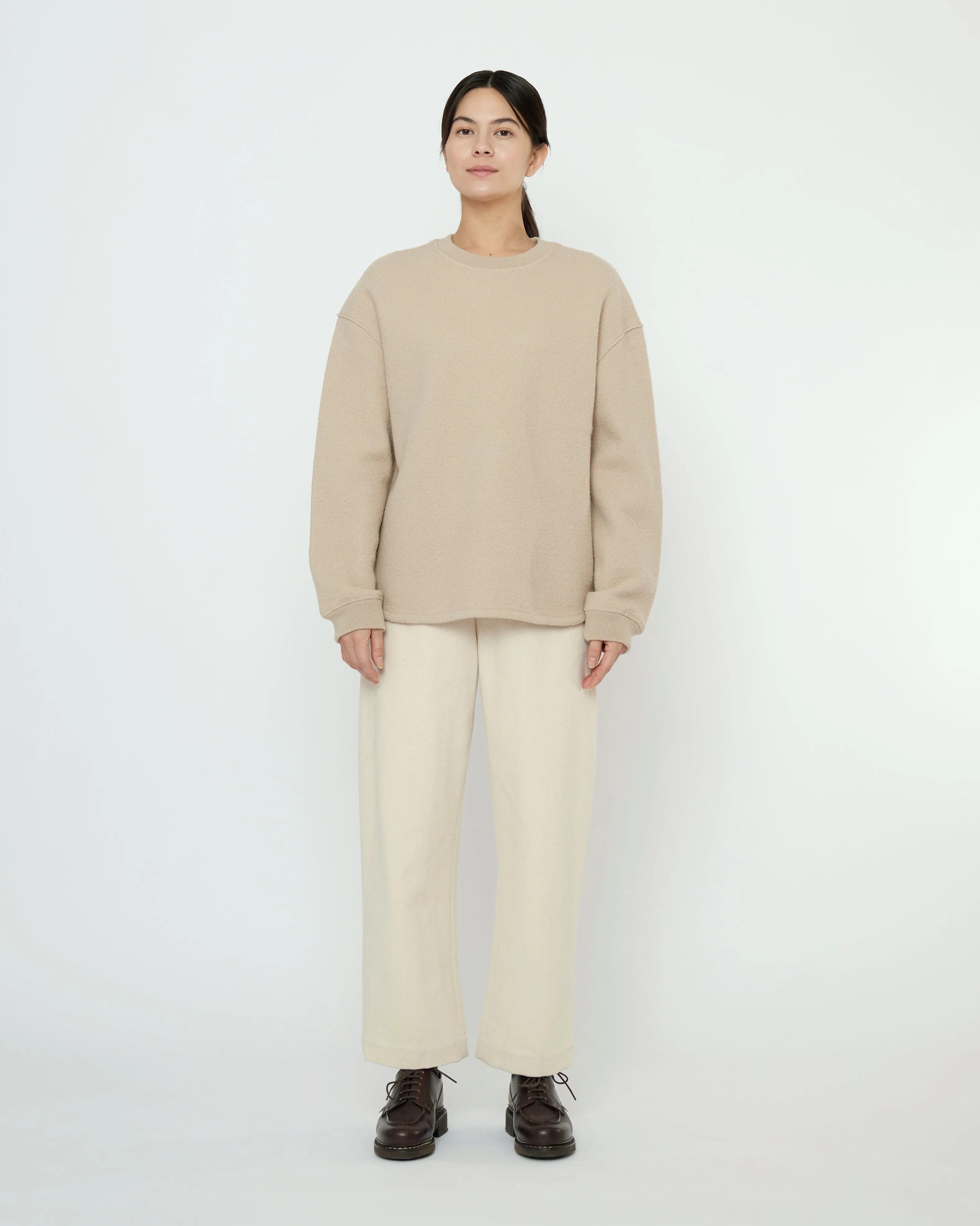 Boiled Wool Keepsake Jumper - FW25 - Sand Beige sold by 7115 by Szeki