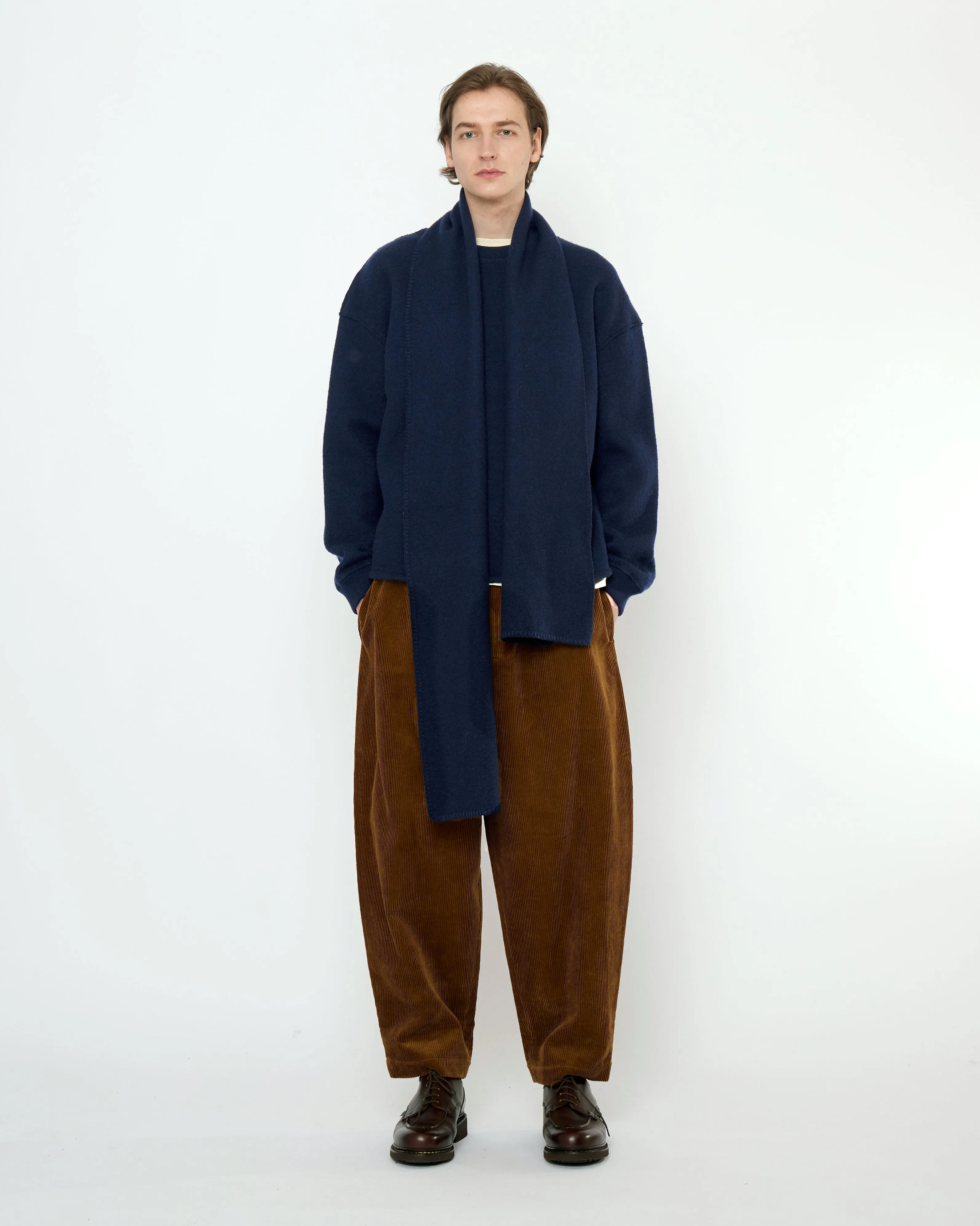 Boiled Wool Keepsake Jumper - FW25 - Navy sold by 7115 by Szeki