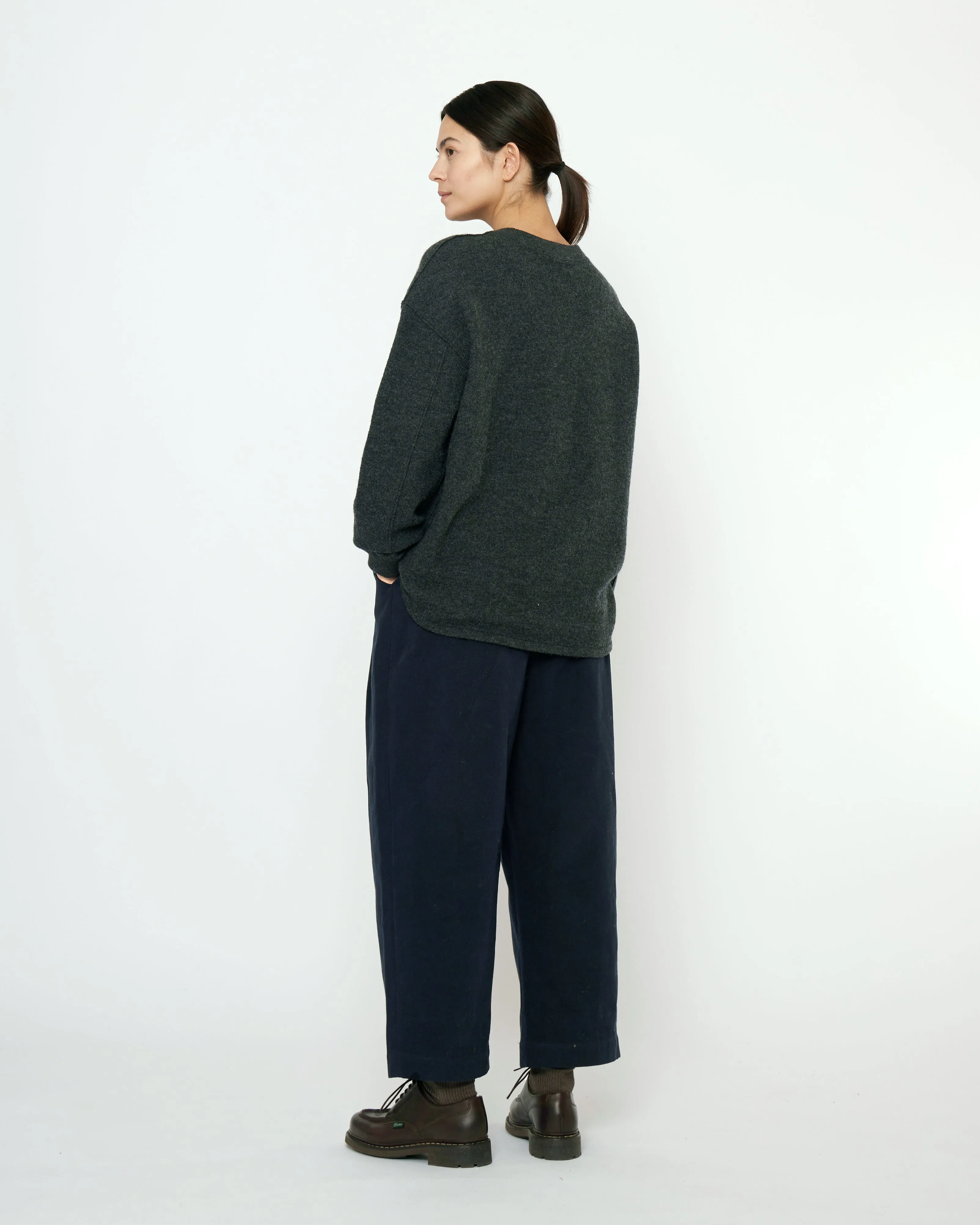 Boiled Wool Keepsake Jumper - FW25 - Charcoal sold by 7115 by Szeki product image thumbnail 4