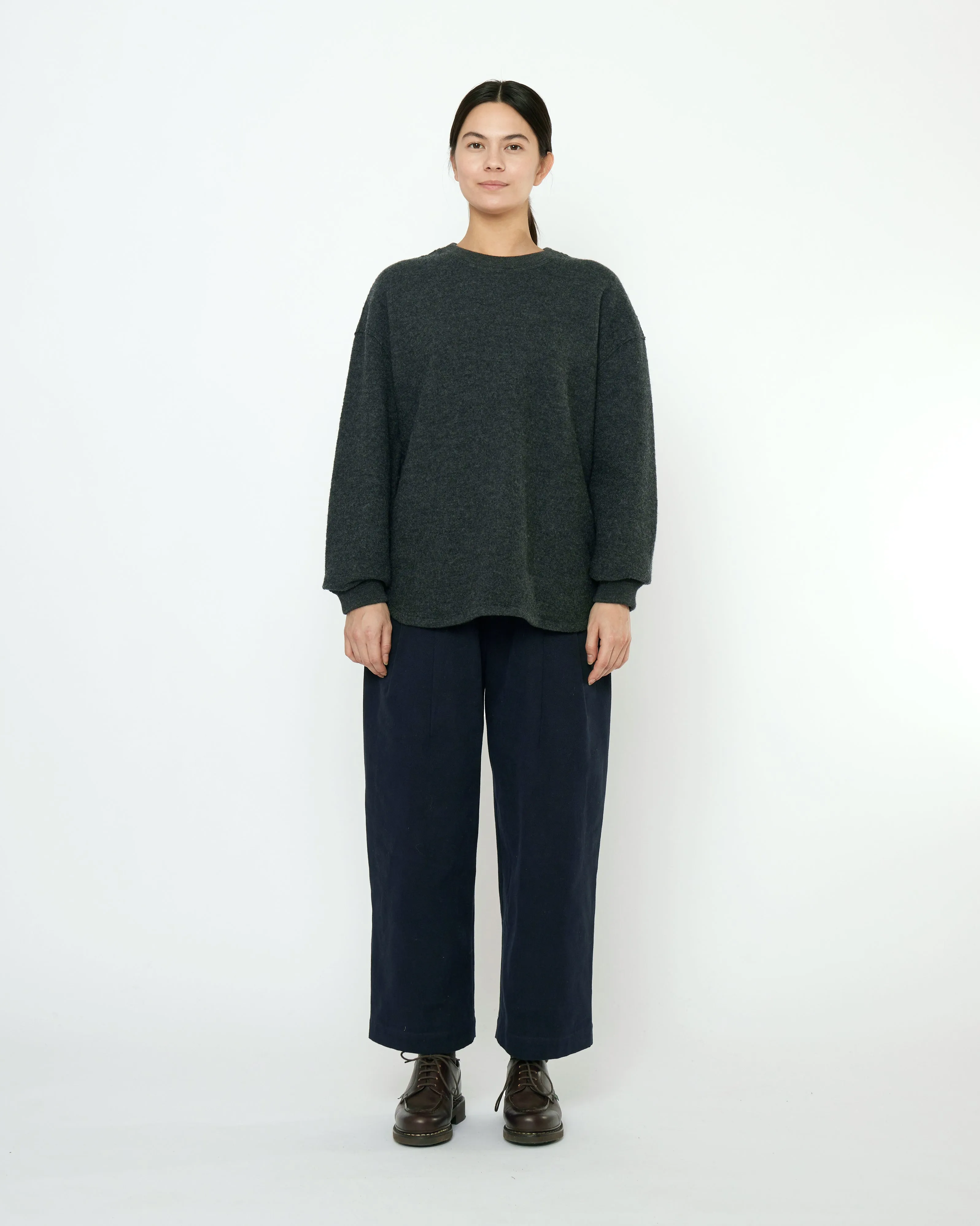 Boiled Wool Keepsake Jumper - FW25 - Charcoal sold by 7115 by Szeki