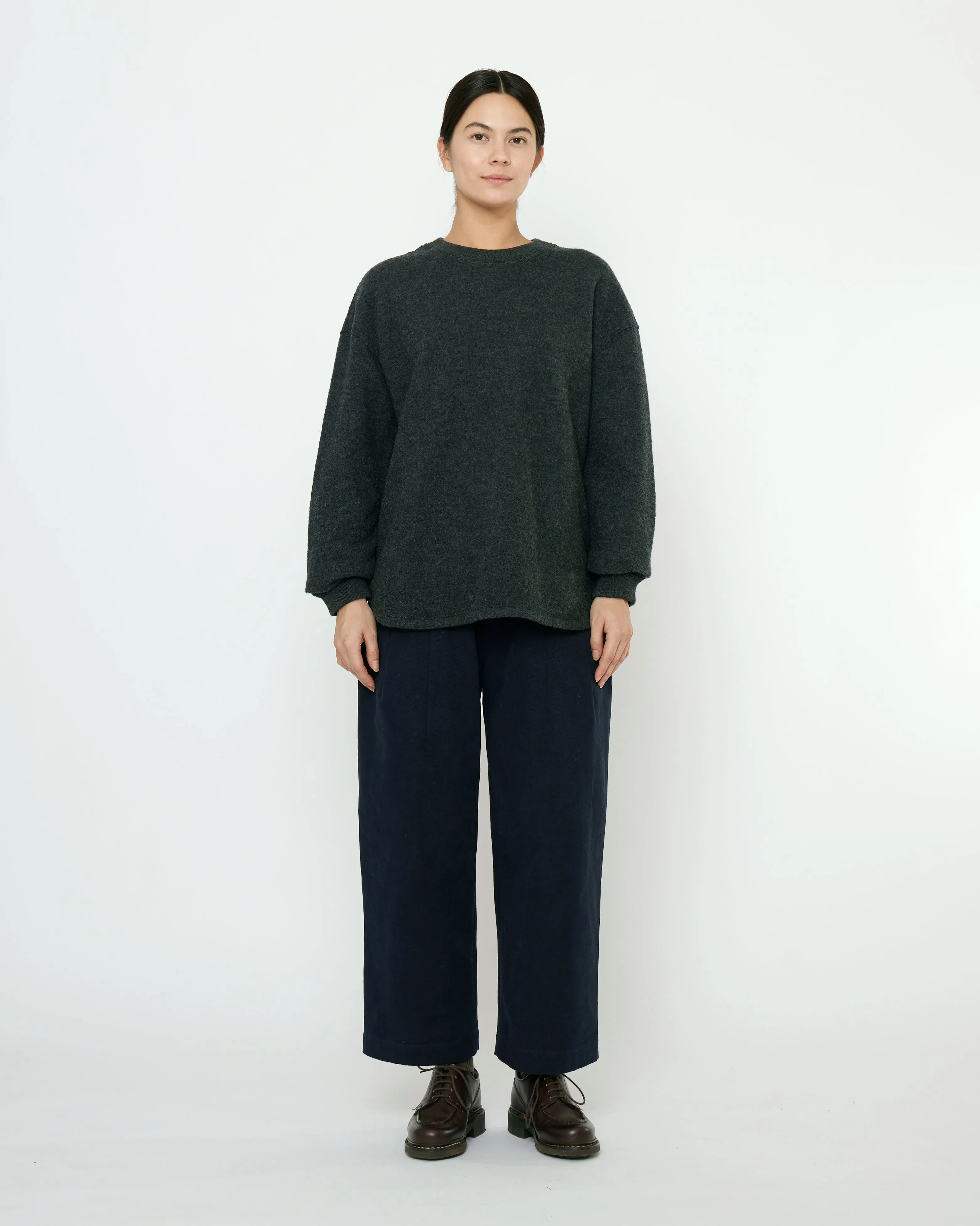Boiled Wool Keepsake Jumper - FW25 - Charcoal sold by 7115 by Szeki product image thumbnail 3