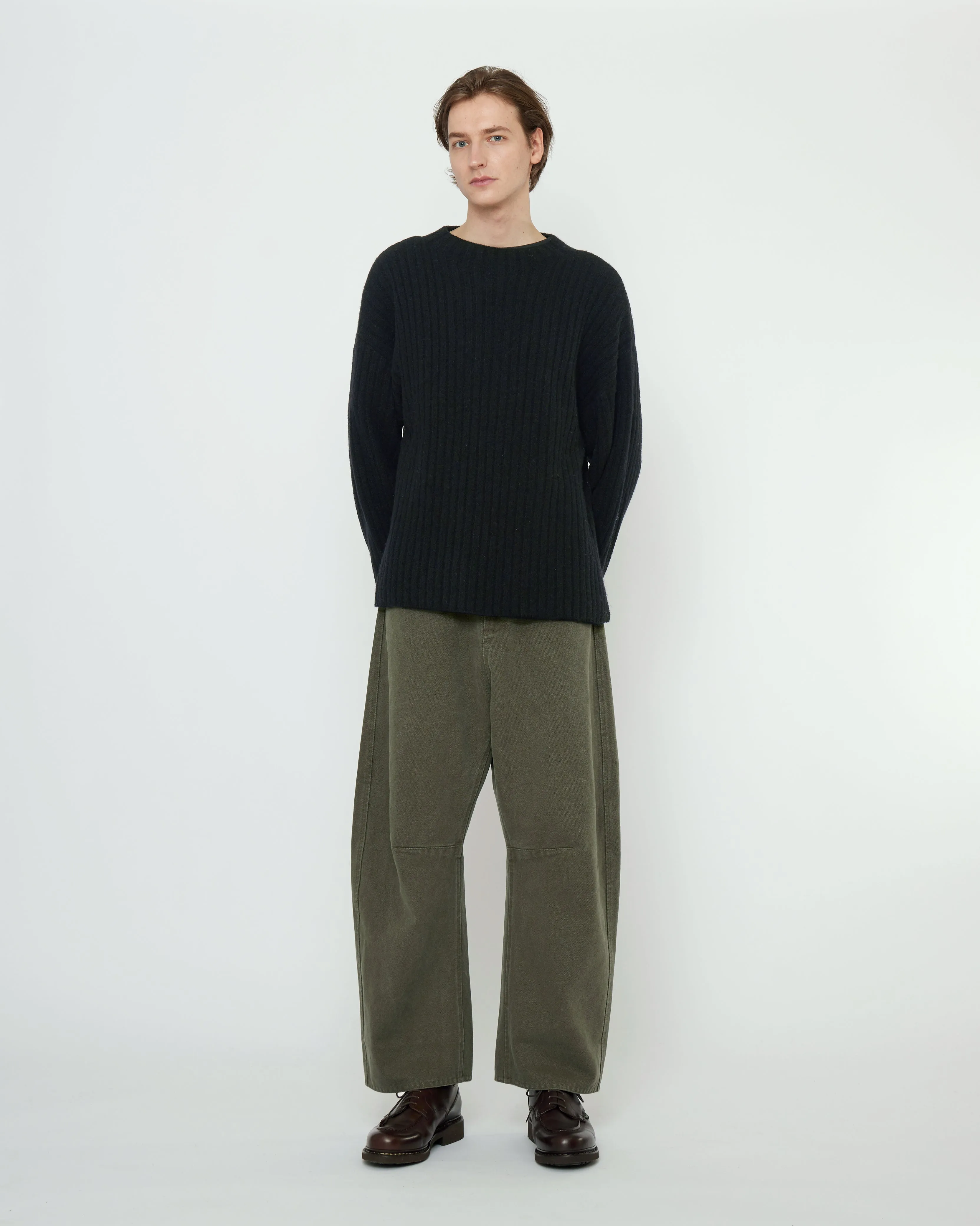 Oversized Ribbed Mockneck - FW25 - Black sold by 7115 by Szeki