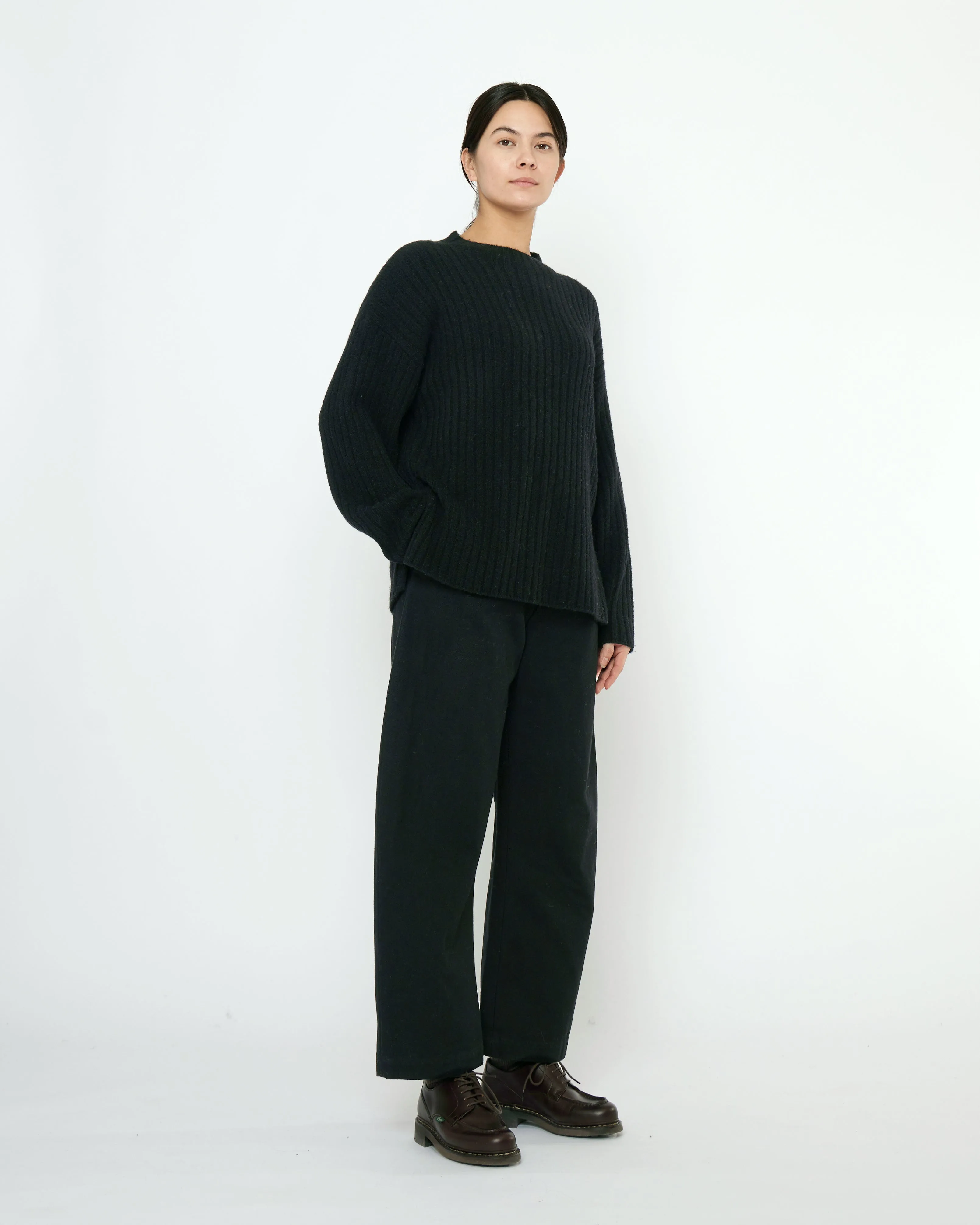 Oversized Ribbed Mockneck - FW25 - Black sold by 7115 by Szeki product image thumbnail 4