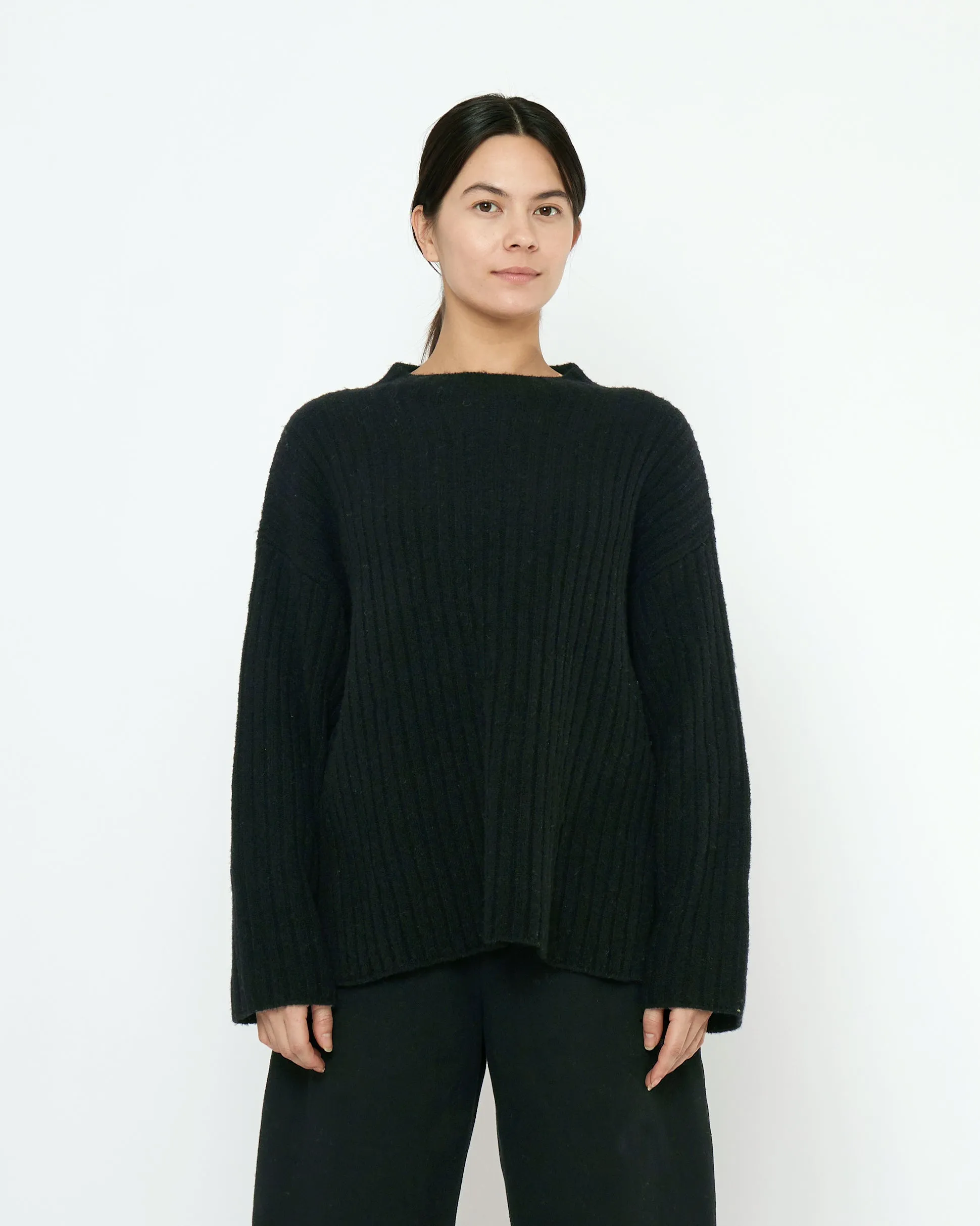 Oversized Ribbed Mockneck - FW25 - Black sold by 7115 by Szeki product image thumbnail 3