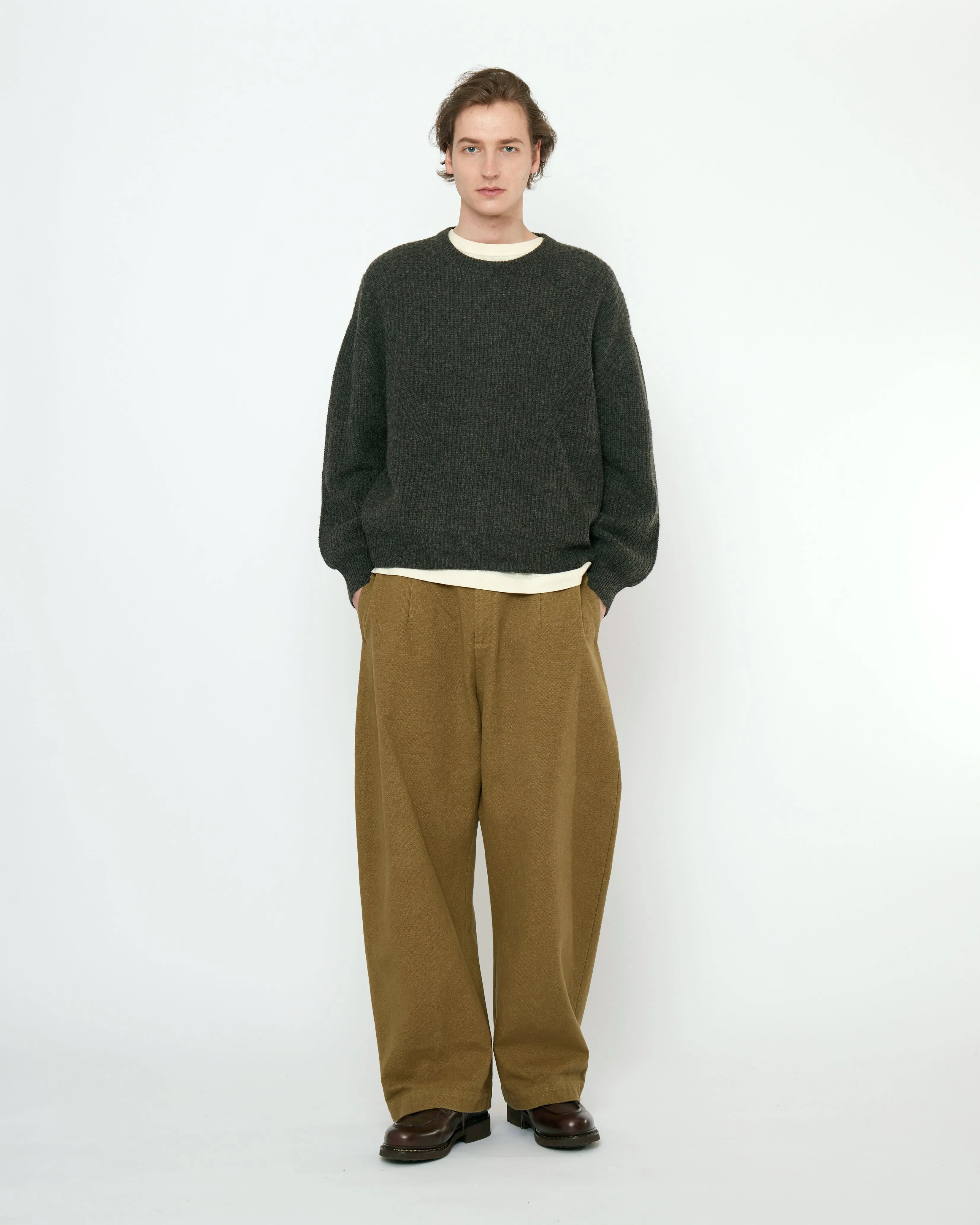 Signature Poet Sleeves Sweater - Yak Edition - Charcoal sold by 7115 by Szeki