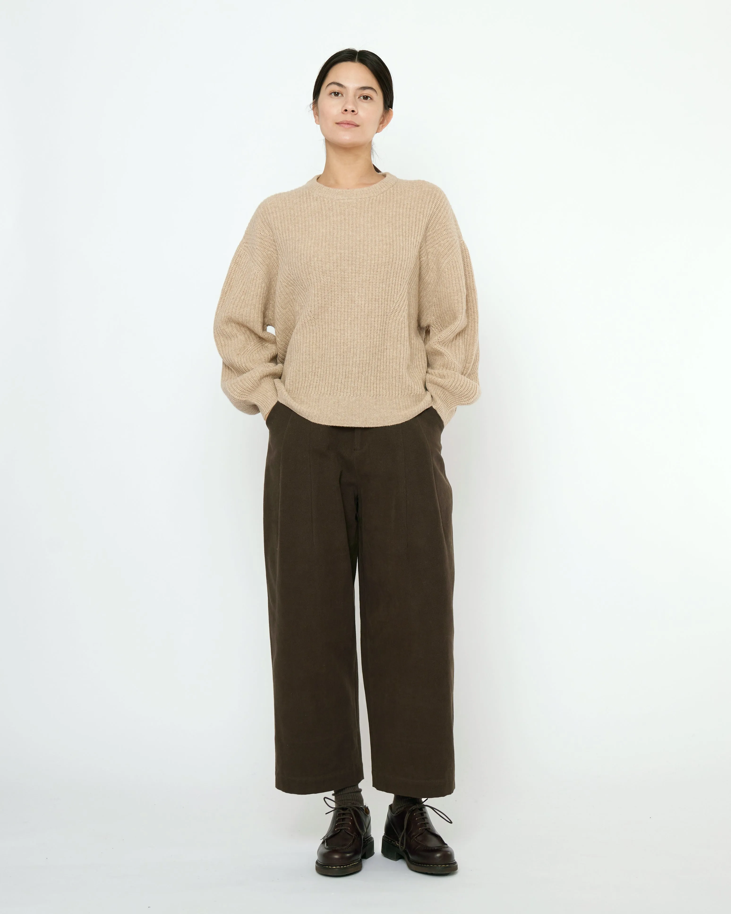 Signature Poet Sleeves Sweater - Yak Edition - Almond sold by 7115 by Szeki