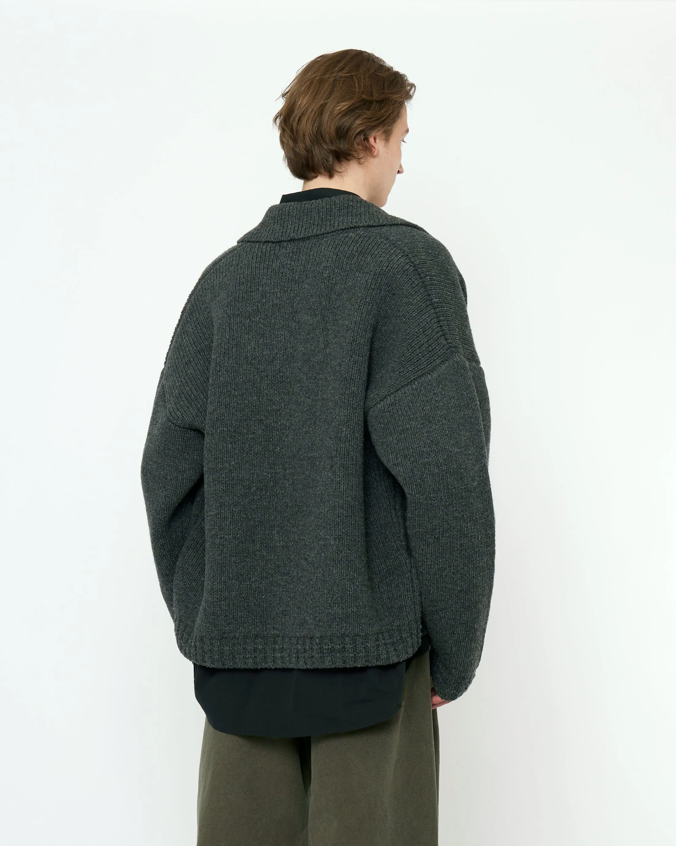 Chunky Collared Cardigan - FW25 - Gray sold by 7115 by Szeki product image thumbnail 4