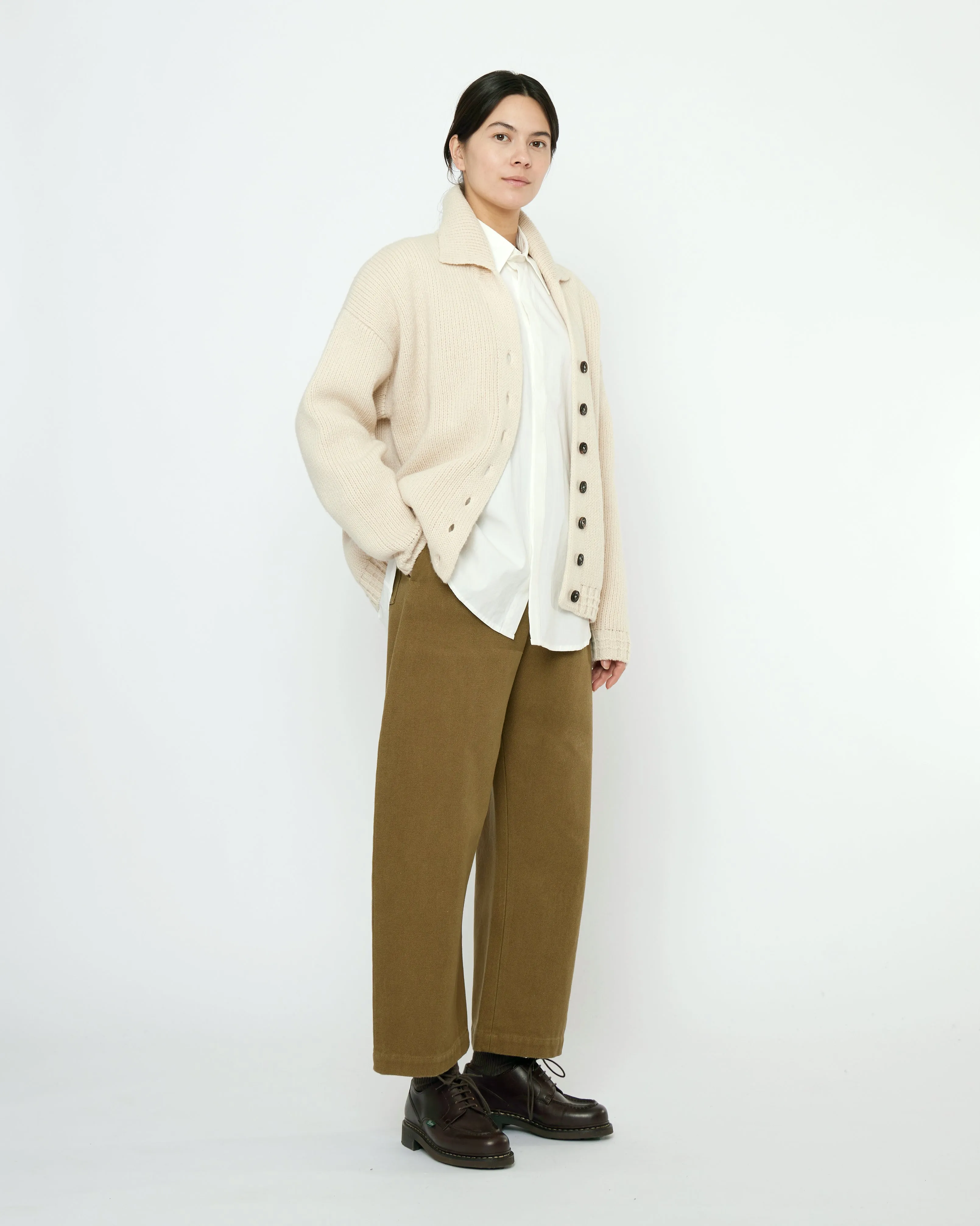 Chunky Collared Cardigan - FW25 - Antique White sold by 7115 by Szeki product image thumbnail 5