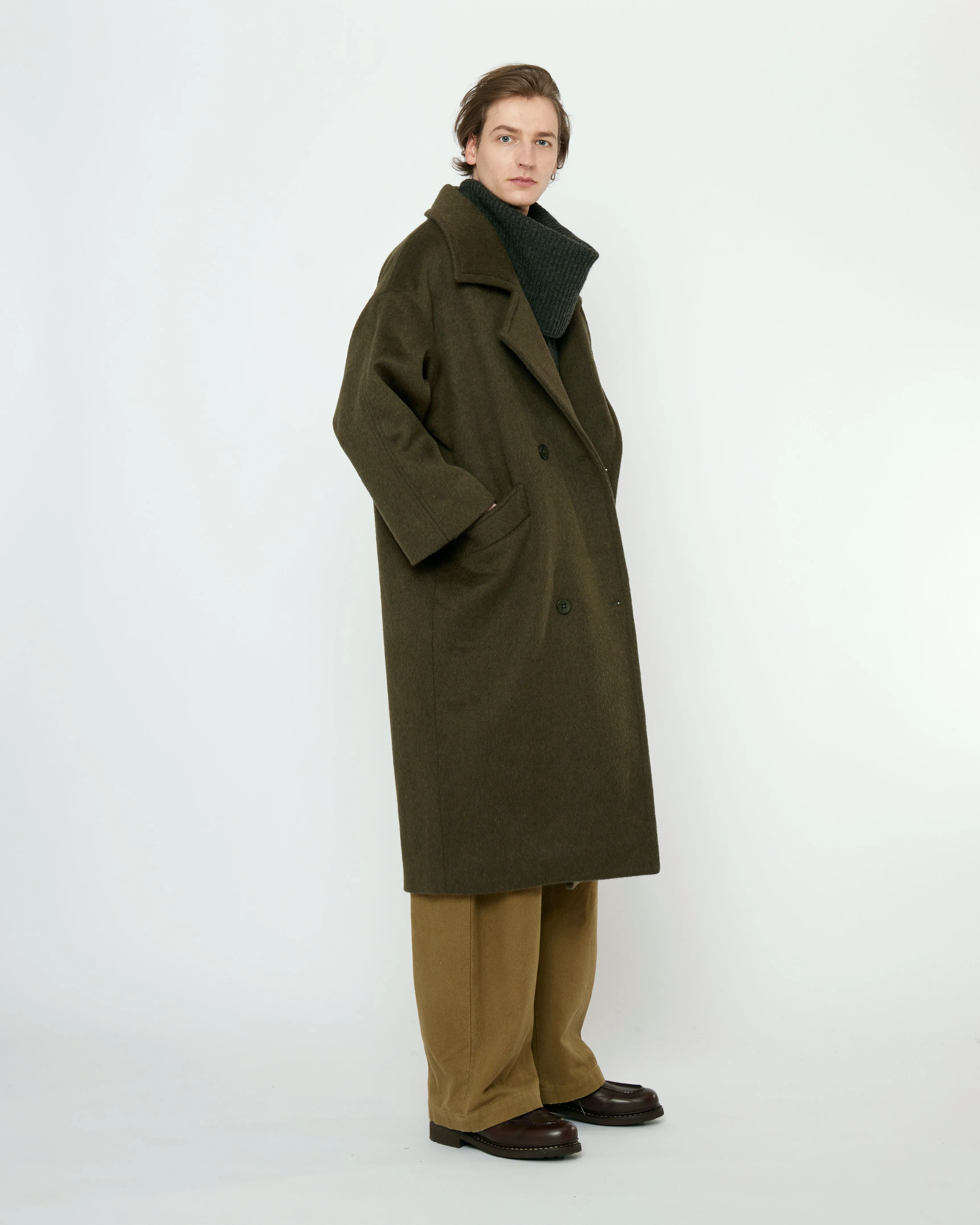 Oversized Wool Coat - FW25 - Deep Olive sold by 7115 by Szeki product image thumbnail 5