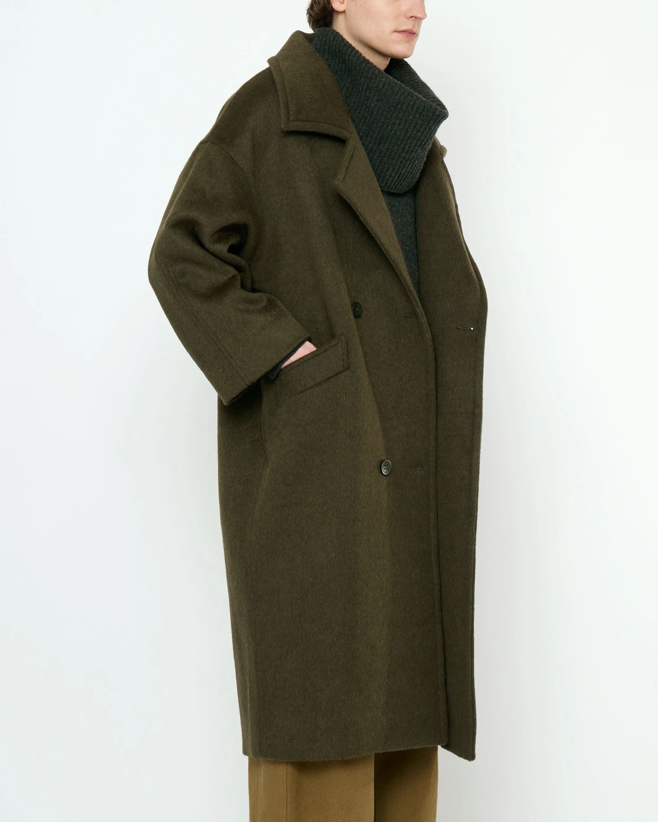 Oversized Wool Coat - FW25 - Deep Olive sold by 7115 by Szeki product image thumbnail 2