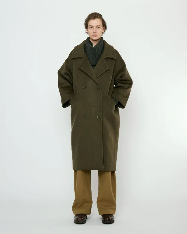 Oversized Wool Coat - FW25 - Deep Olive sold by 7115 by Szeki