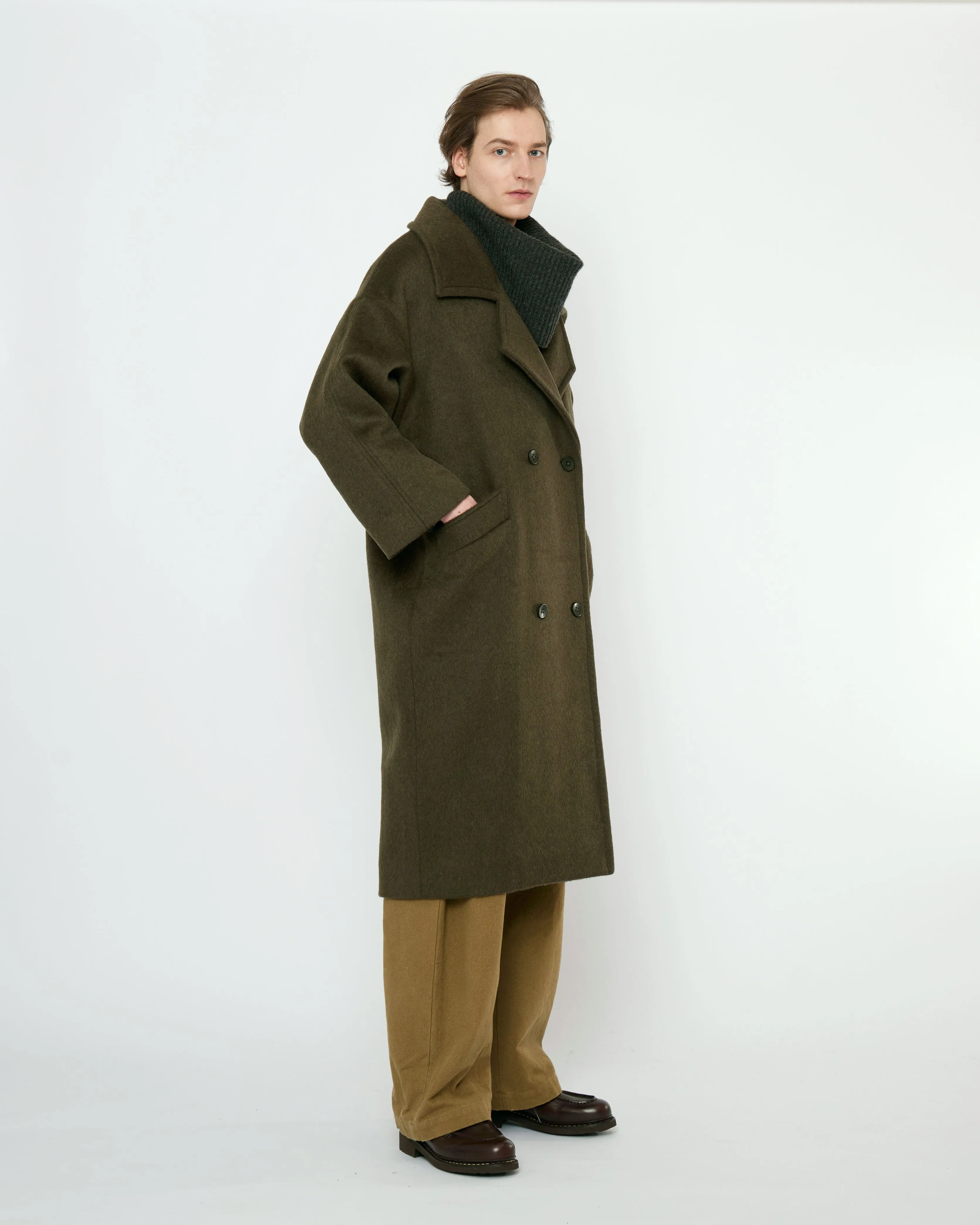 Oversized Wool Coat - FW25 - Deep Olive sold by 7115 by Szeki product image thumbnail 3