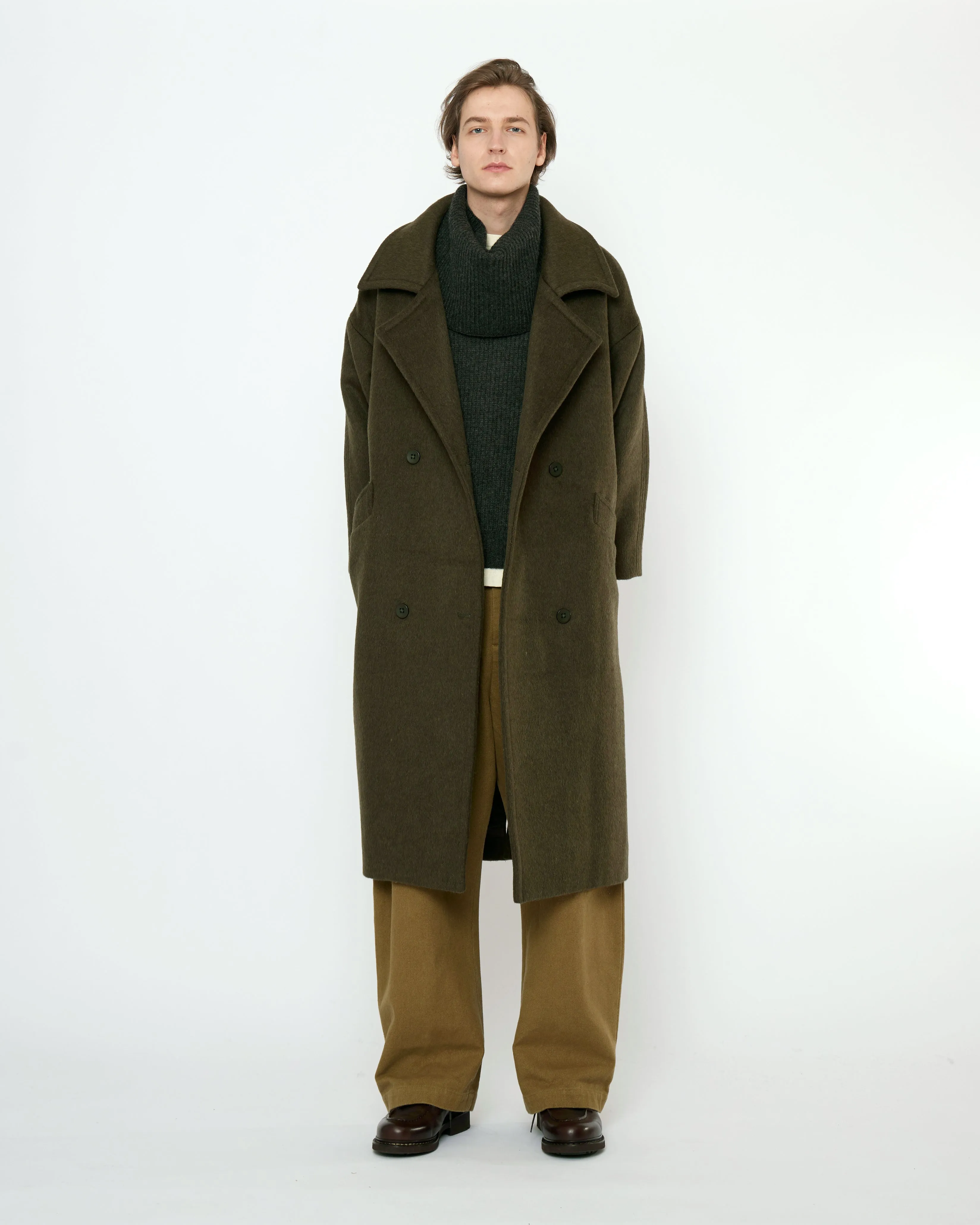 Oversized Wool Coat - FW25 - Deep Olive sold by 7115 by Szeki product image thumbnail 4
