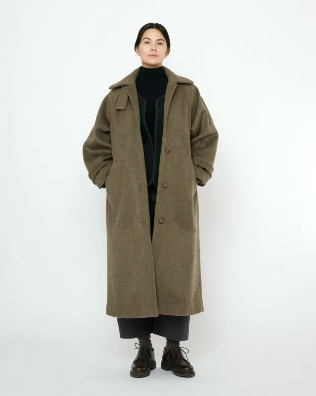 Balmacaan Coat - FW25 - Olive Gray sold by 7115 by Szeki