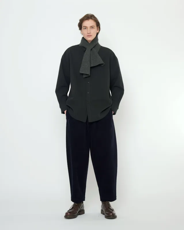 Cross Scarf - Boiled Wool - FW25 - Charcoal sold by 7115 by Szeki