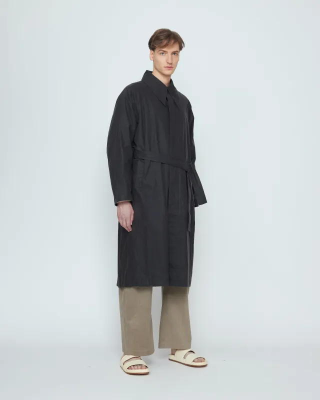 Spring Trench Overcoat - Waxed Edition - SS26 - Charcoal sold by 7115 by Szeki