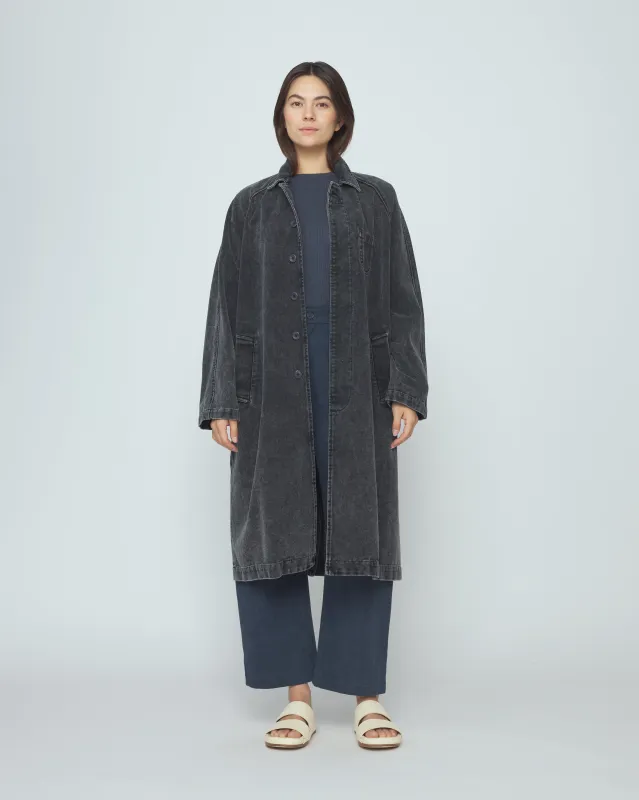 Fall Duster - SS26 - Spotted Washed Black made by 7115 by Szeki