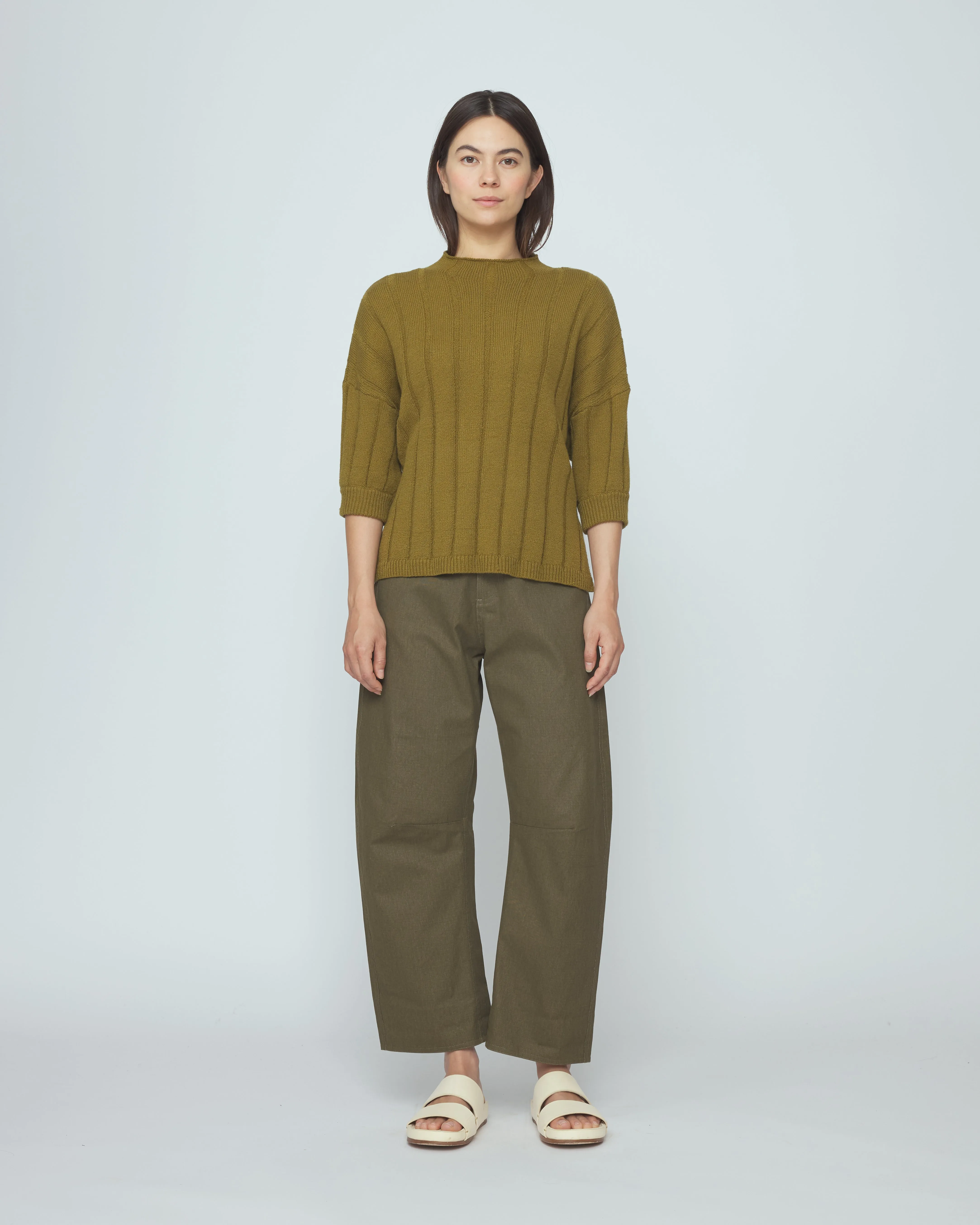 Mid Poet Mockneck Sweater - SS26 - Kelp sold by 7115 by Szeki