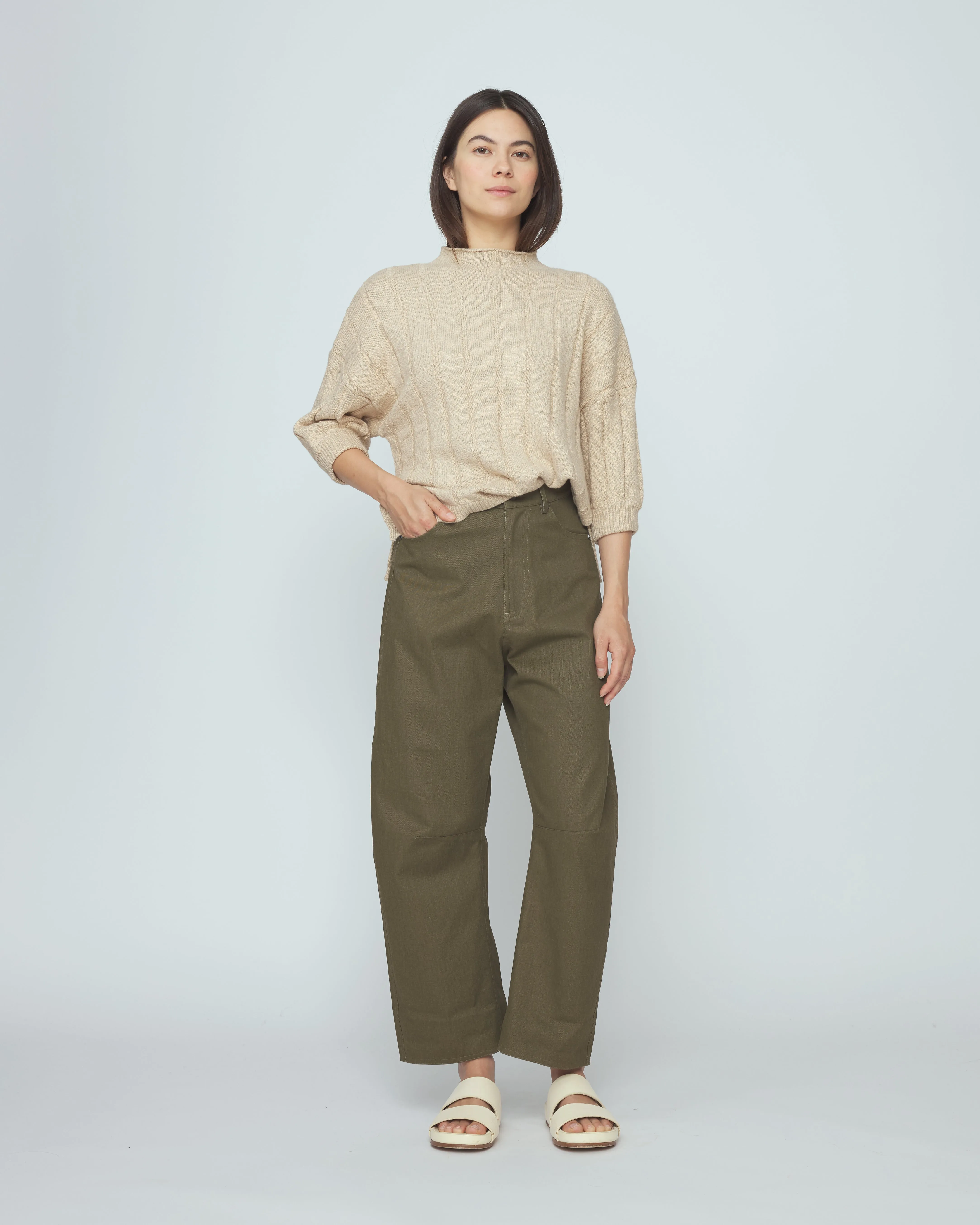 Mid Poet Mockneck Sweater - SS26 - Chickpea sold by 7115 by Szeki product image thumbnail 3