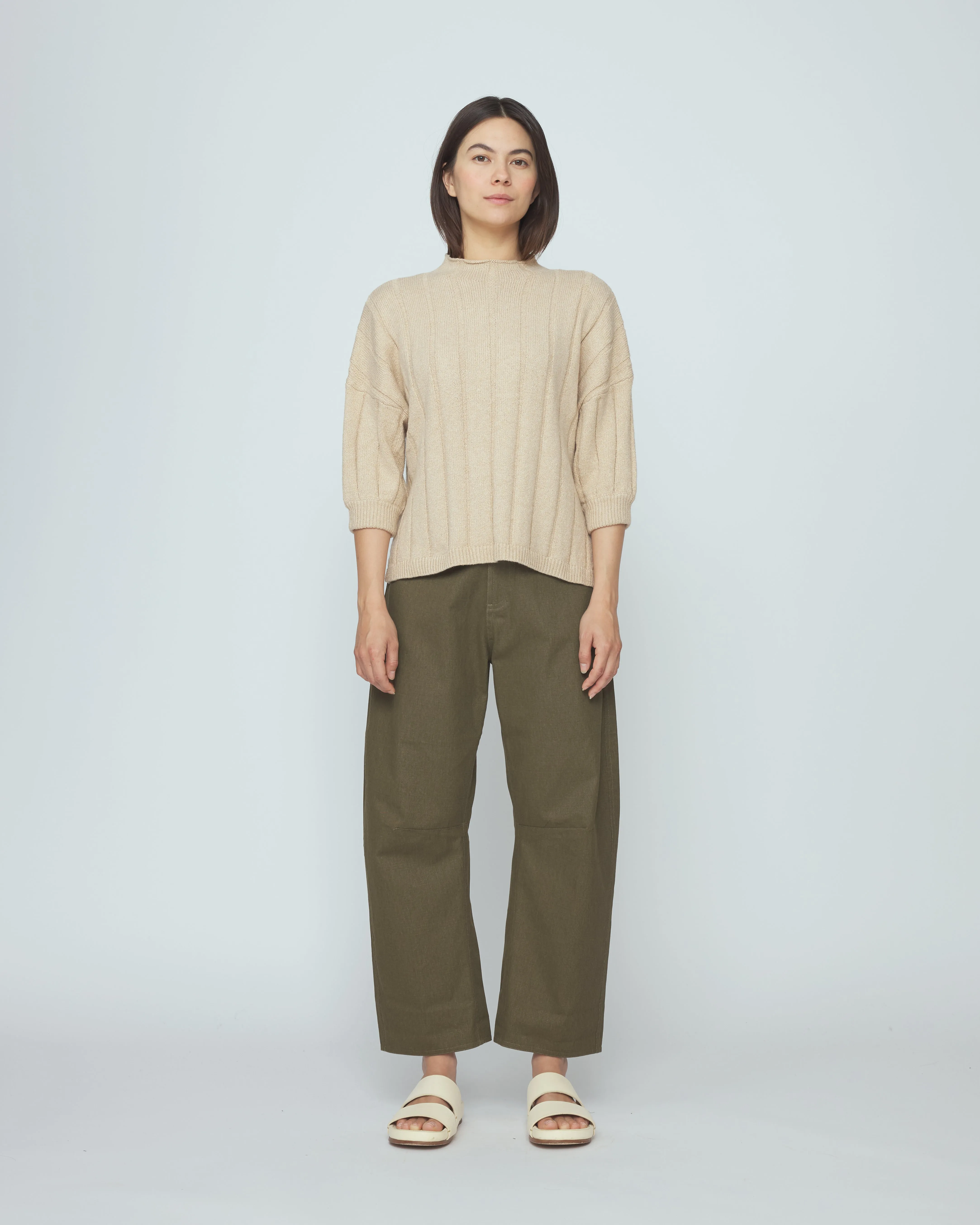 Mid Poet Mockneck Sweater - SS26 - Chickpea sold by 7115 by Szeki