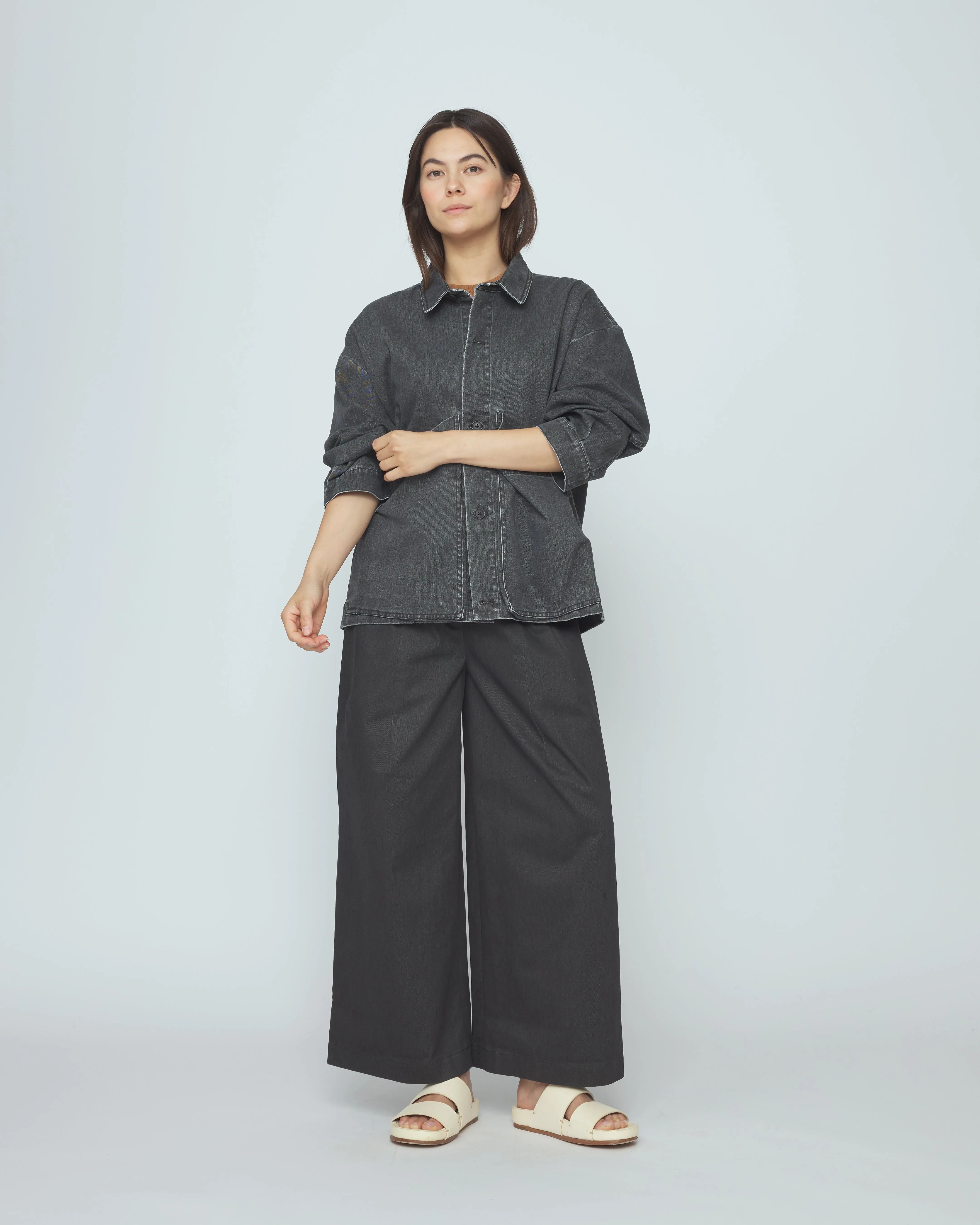 Signature Panel Pockets Jacket - Spring Edition - Washed Black sold by 7115 by Szeki product image thumbnail 4