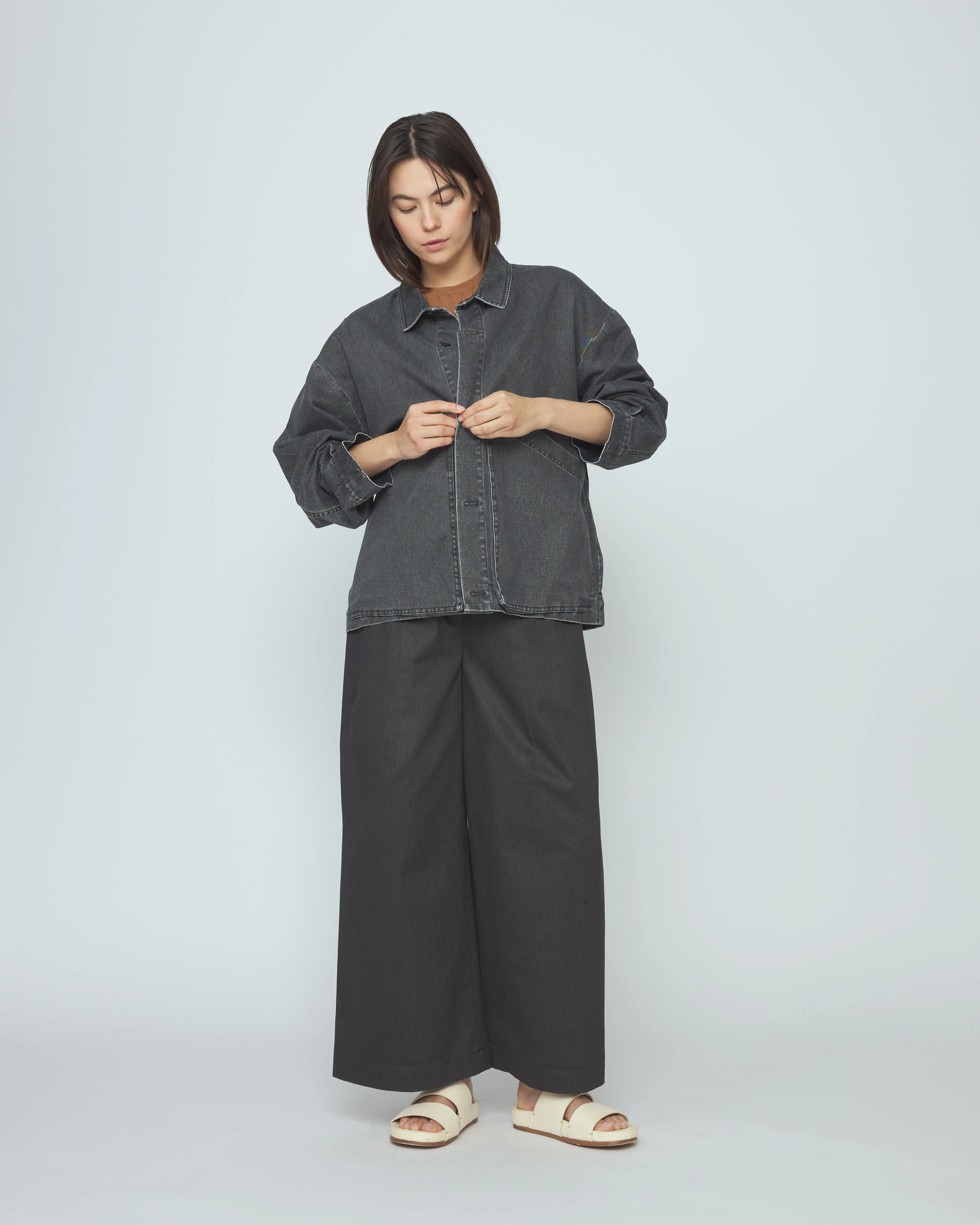 Signature Panel Pockets Jacket - Spring Edition - Washed Black sold by 7115 by Szeki product image thumbnail 3