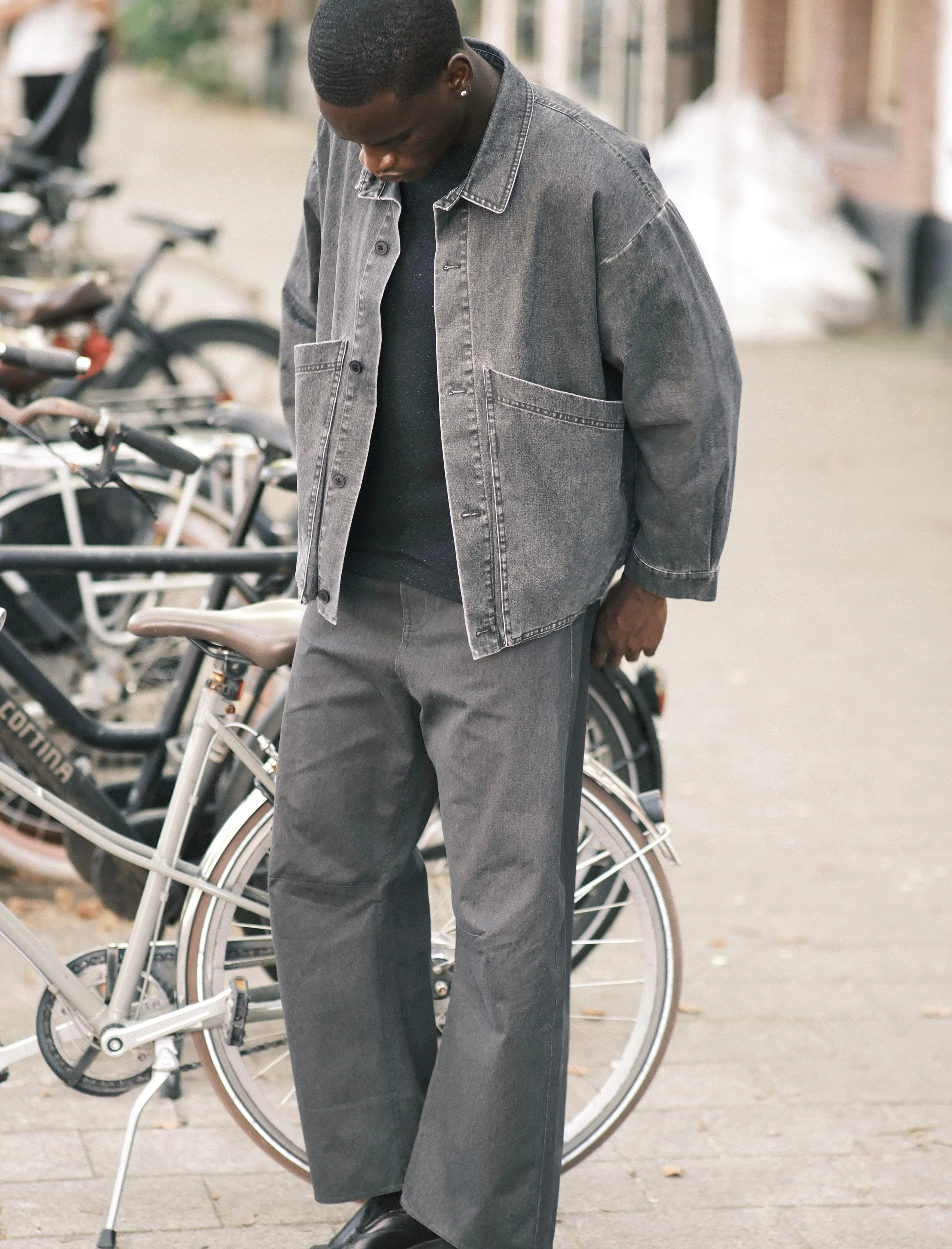 Signature Panel Pockets Jacket - Spring Edition - Washed Black sold by 7115 by Szeki product image thumbnail 5